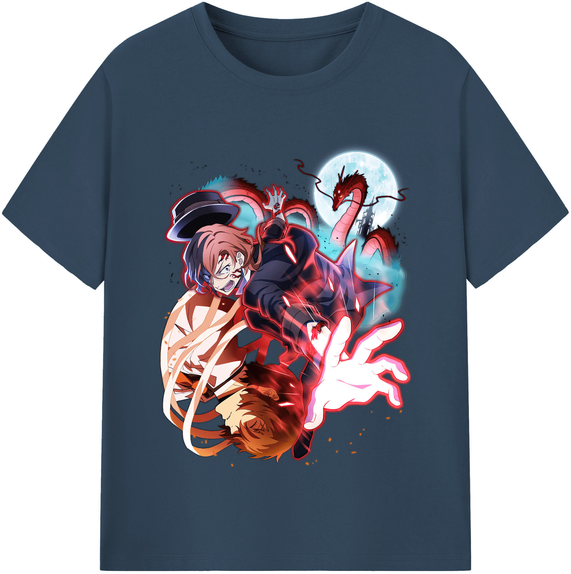 （画像用） 文豪ストレイドッグス Bungo Stray Dogs レディースカジュアルプリントTシャツ（綿100％）