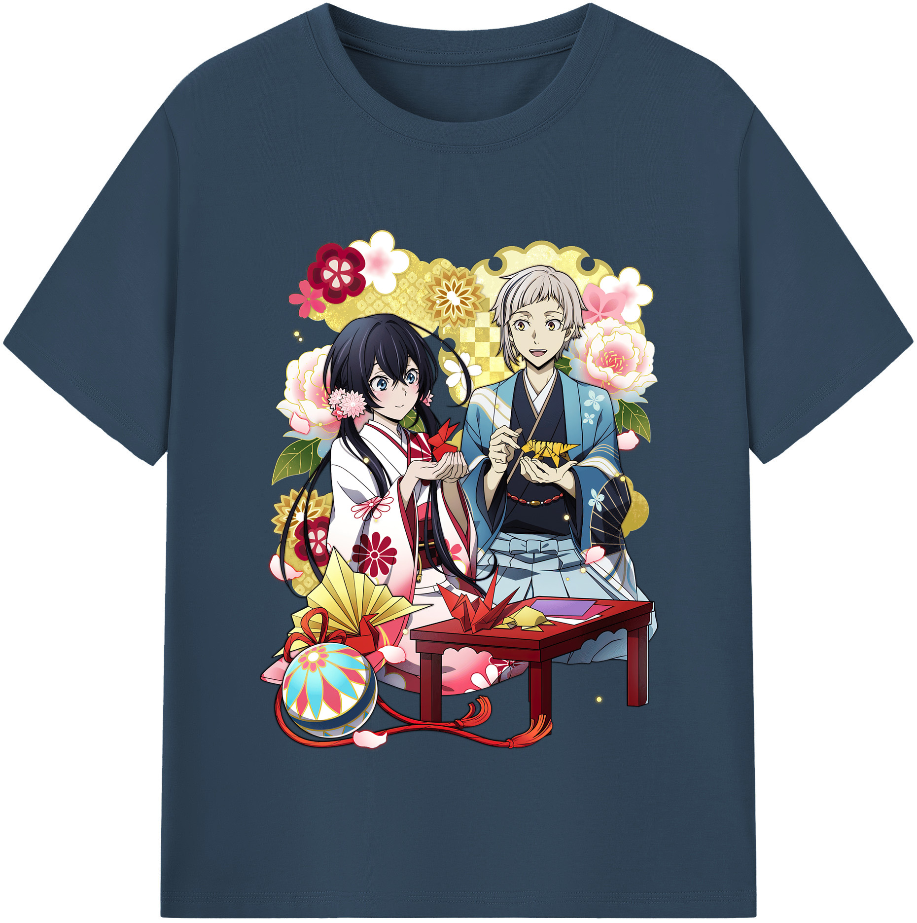 （画像用） 文豪ストレイドッグス Bungo Stray Dogs レディースカジュアルプリントTシャツ（綿100％）