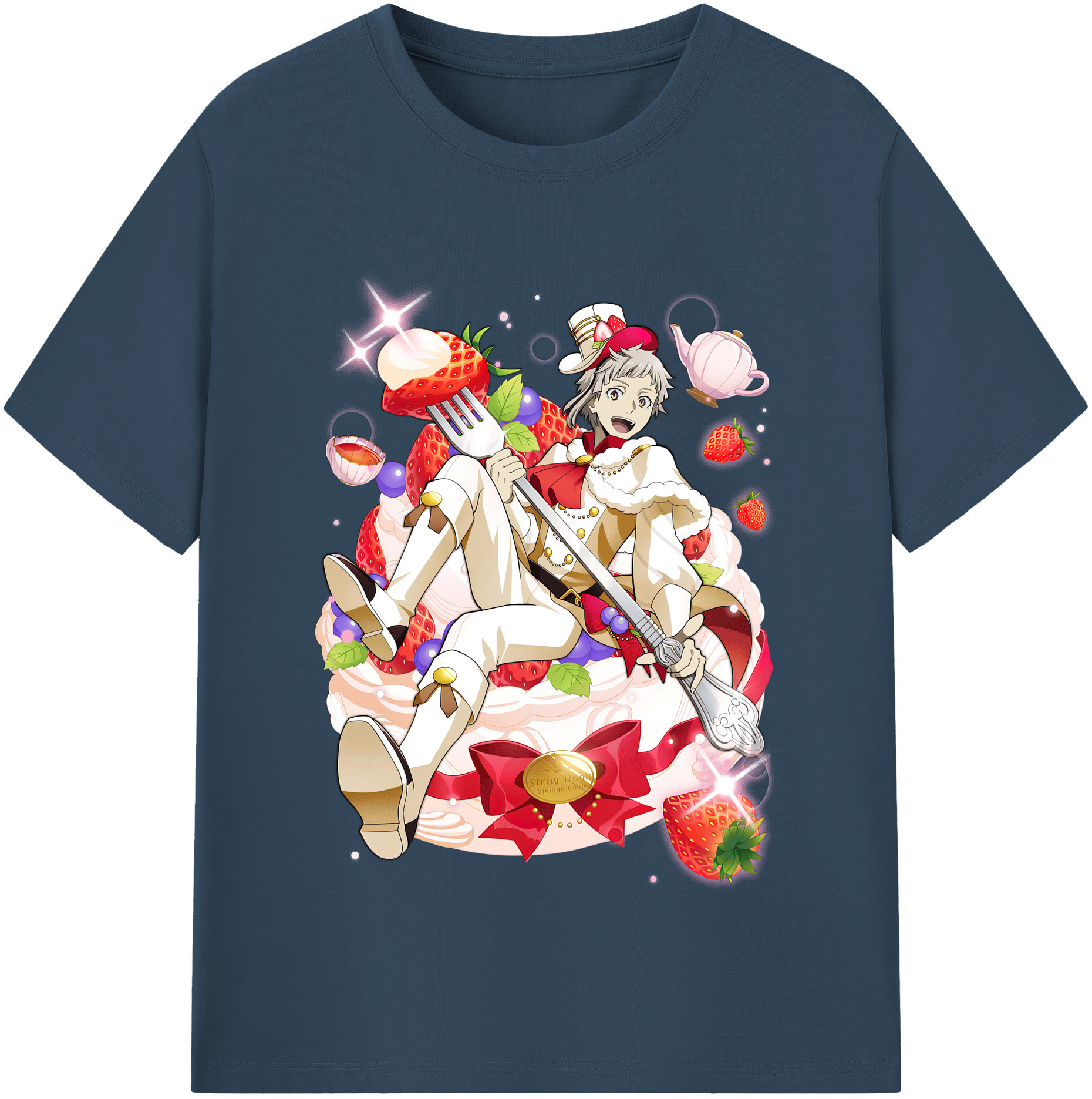 （画像用） 文豪ストレイドッグス Bungo Stray Dogs レディースカジュアルプリントTシャツ（綿100％）