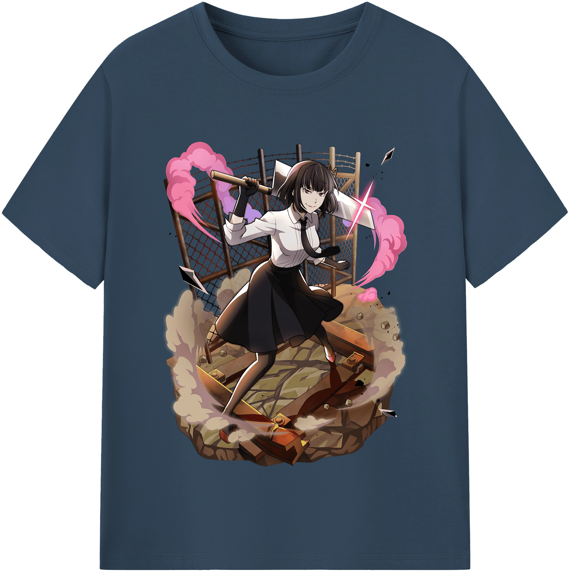 （画像用） 文豪ストレイドッグス Bungo Stray Dogs レディースカジュアルプリントTシャツ（綿100％）