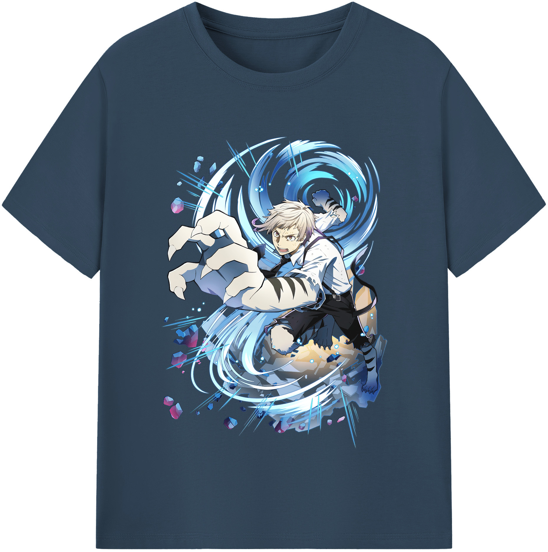 （画像用） 文豪ストレイドッグス Bungo Stray Dogs レディースカジュアルプリントTシャツ（綿100％）