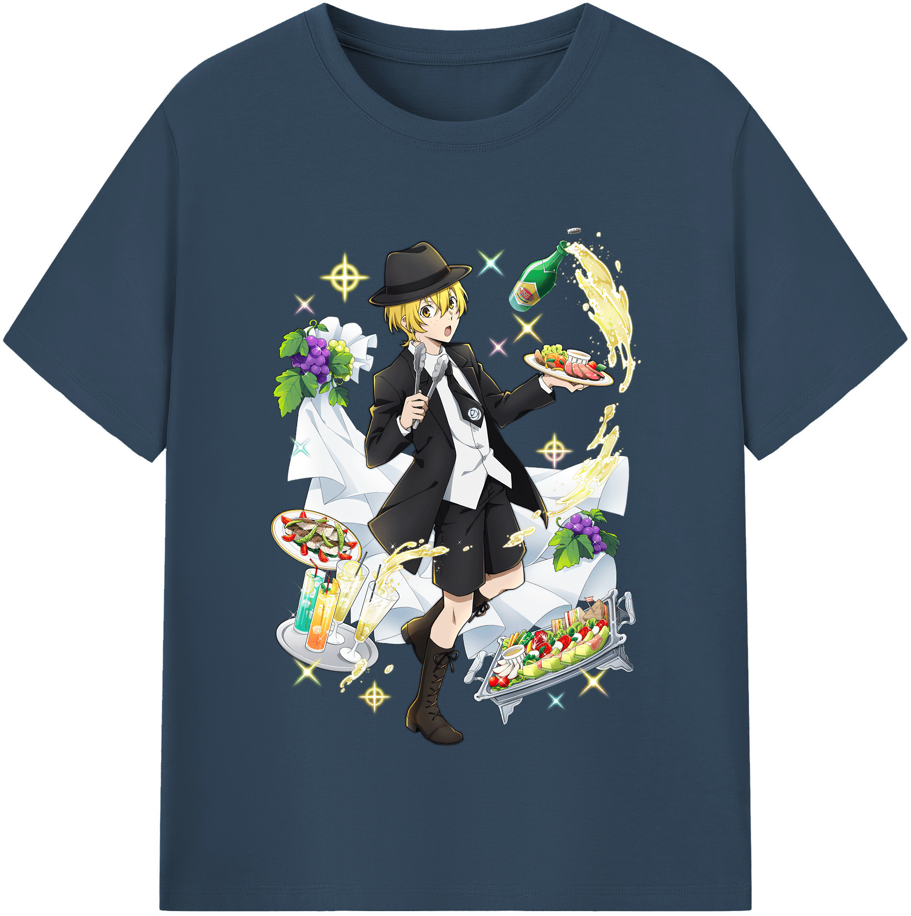 （画像用） 文豪ストレイドッグス Bungo Stray Dogs レディースカジュアルプリントTシャツ（綿100％）