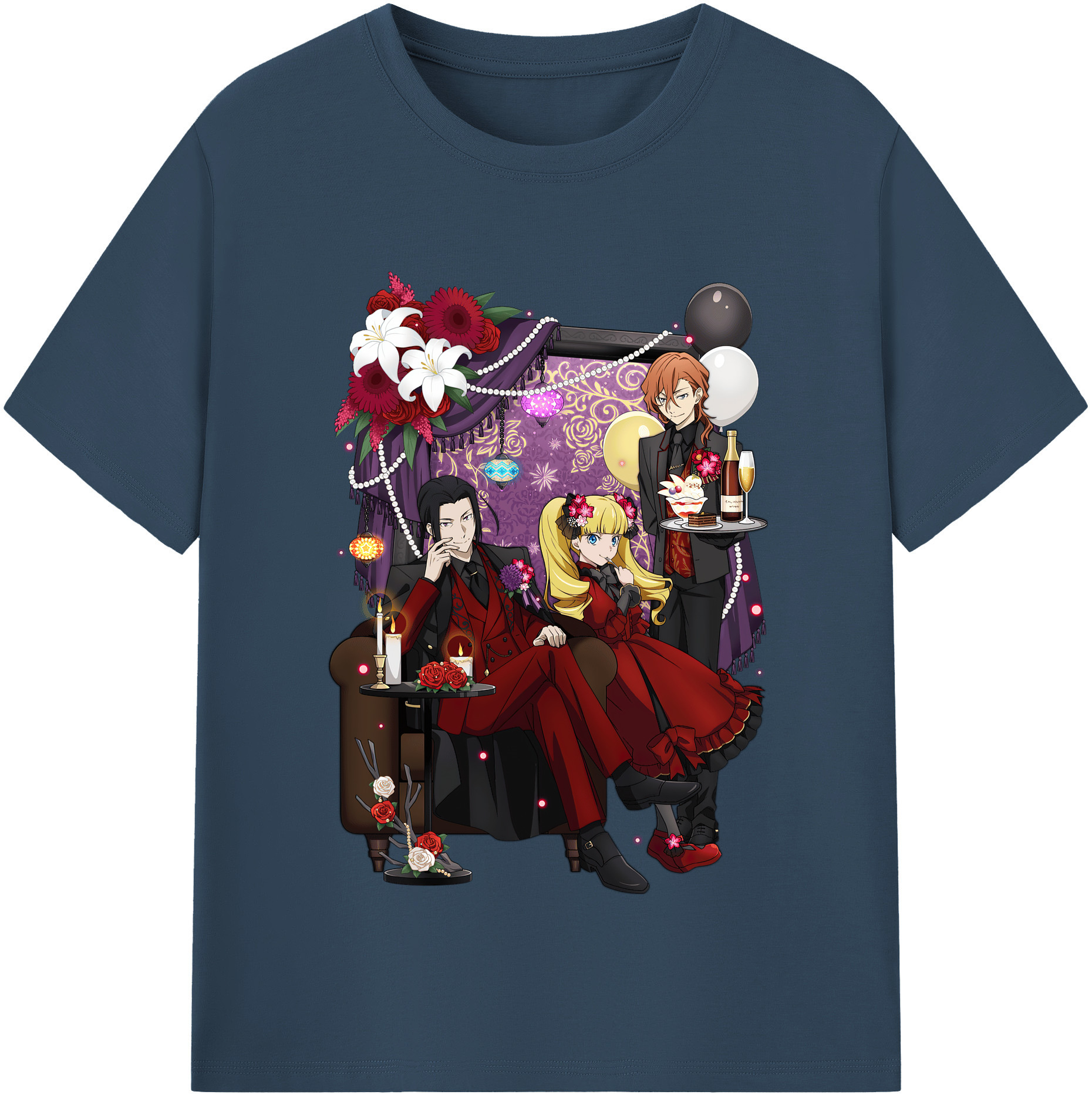 （画像用） 文豪ストレイドッグス Bungo Stray Dogs レディースカジュアルプリントTシャツ（綿100％）