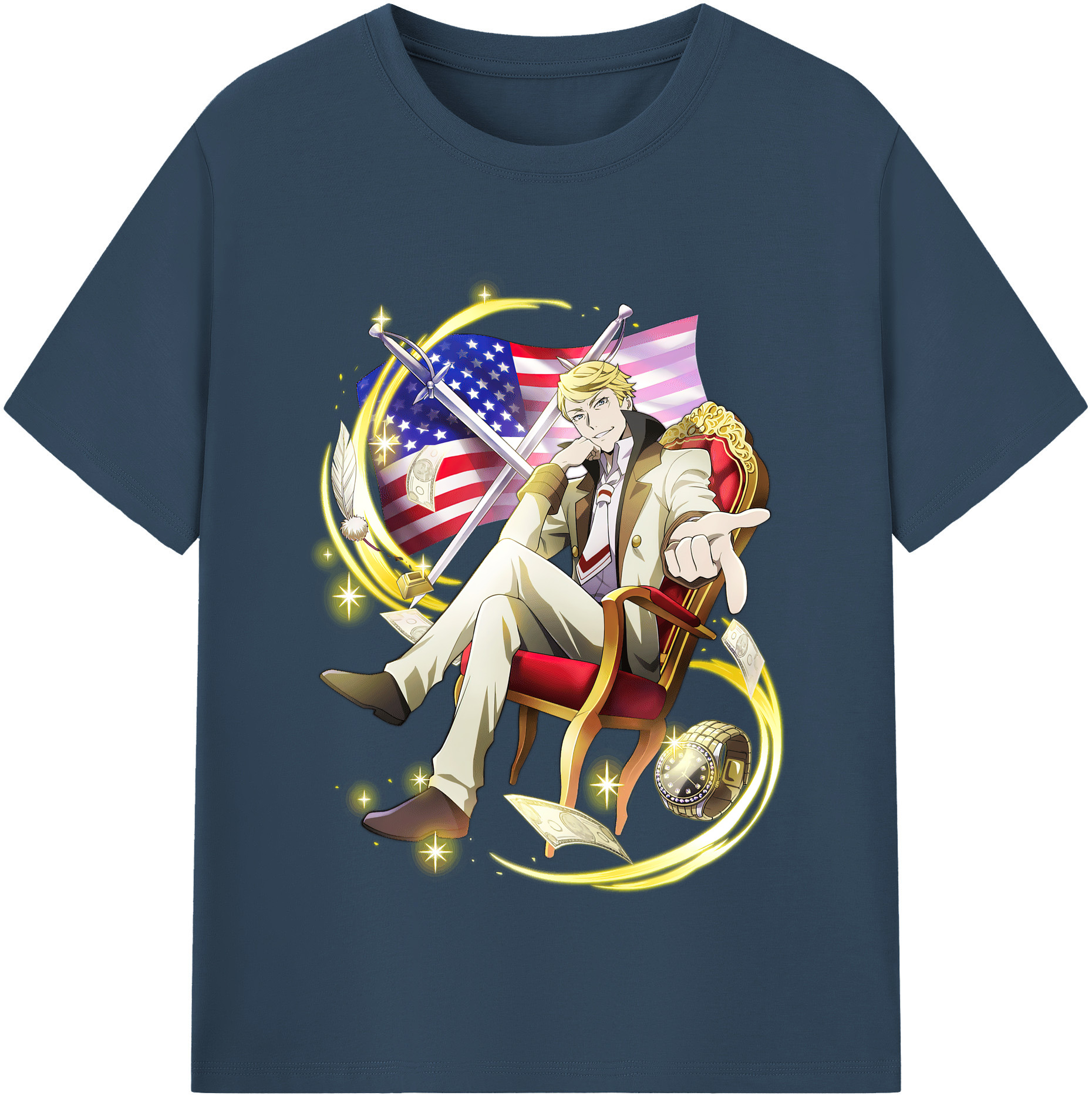 （画像用） 文豪ストレイドッグス Bungo Stray Dogs レディースカジュアルプリントTシャツ（綿100％）