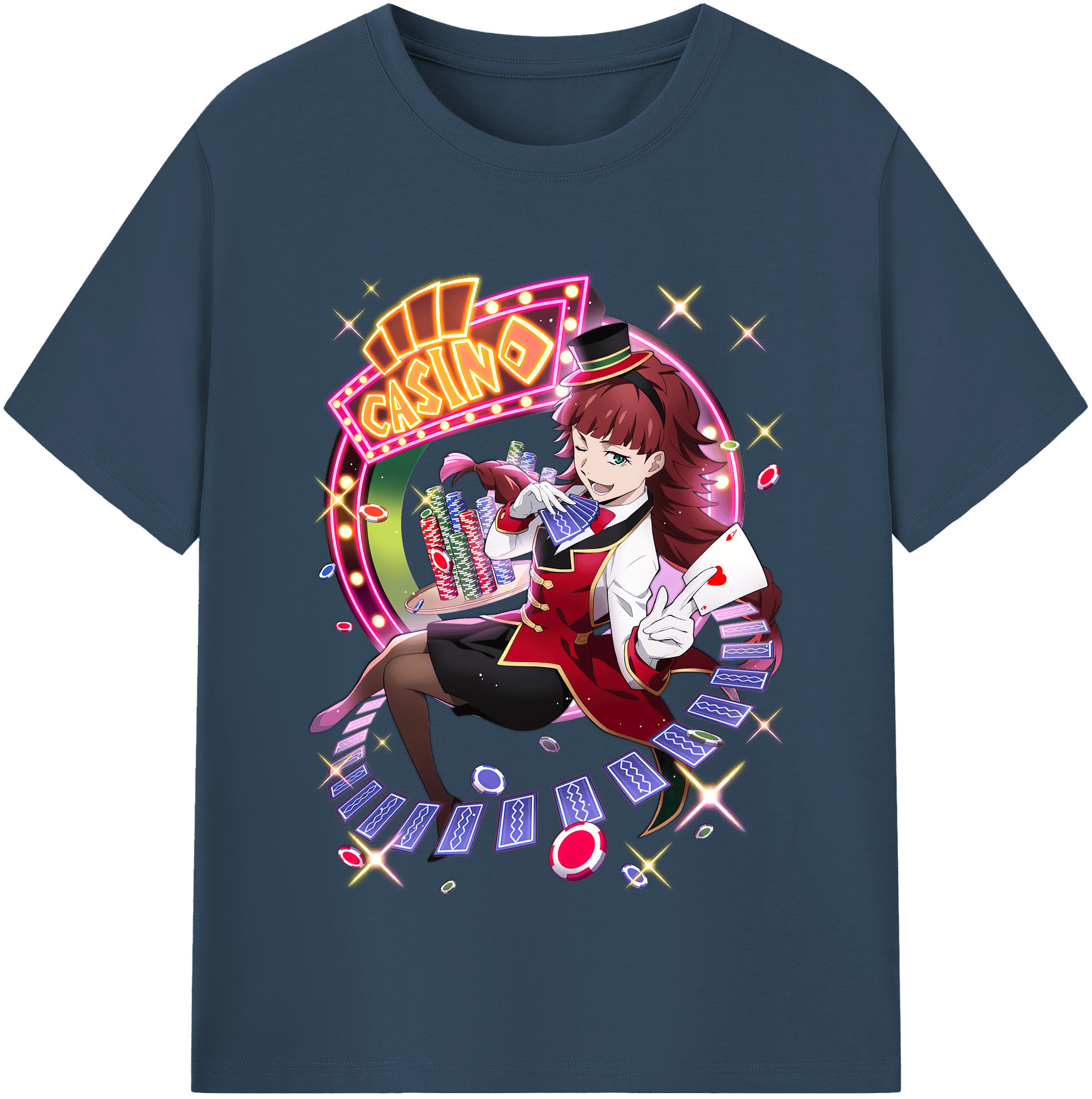 （画像用） 文豪ストレイドッグス Bungo Stray Dogs レディースカジュアルプリントTシャツ（綿100％）