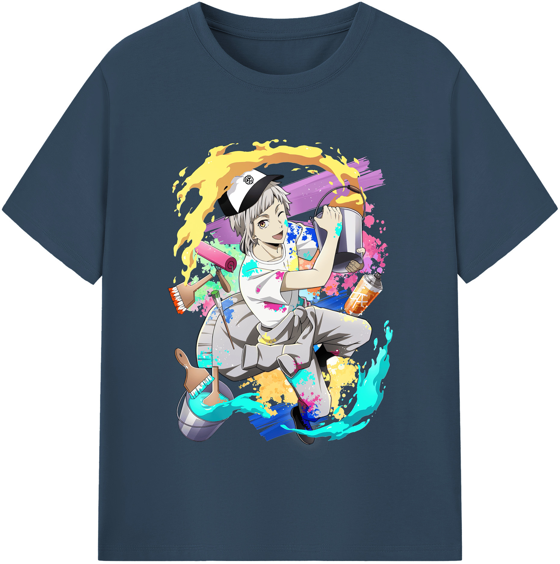 （画像用） 文豪ストレイドッグス Bungo Stray Dogs レディースカジュアルプリントTシャツ（綿100％）