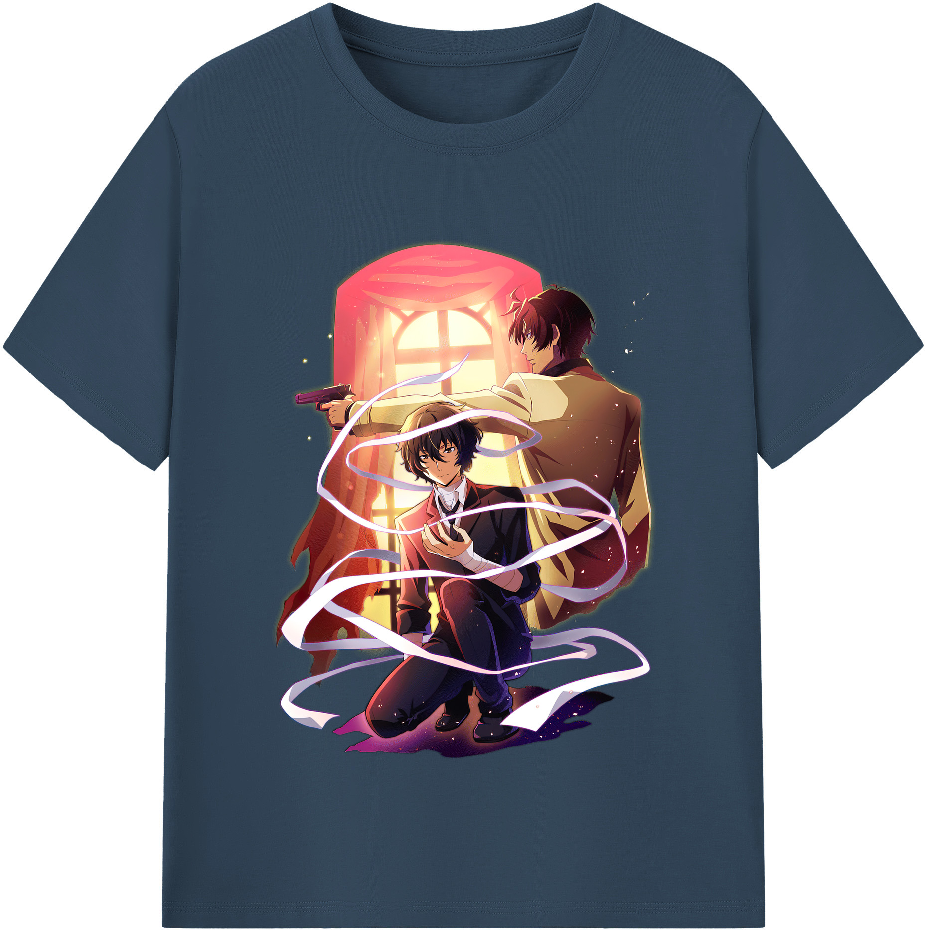（画像用） 文豪ストレイドッグス Bungo Stray Dogs レディースカジュアルプリントTシャツ（綿100％）