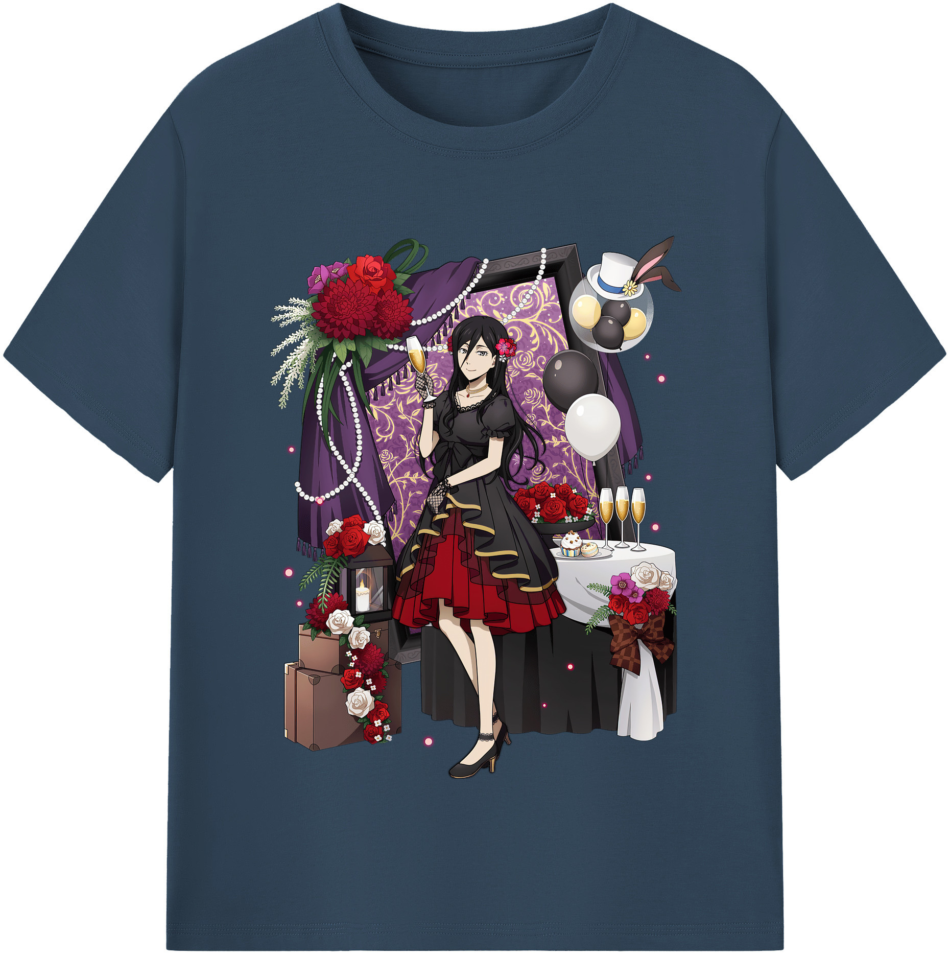 （画像用） 文豪ストレイドッグス Bungo Stray Dogs レディースカジュアルプリントTシャツ（綿100％）