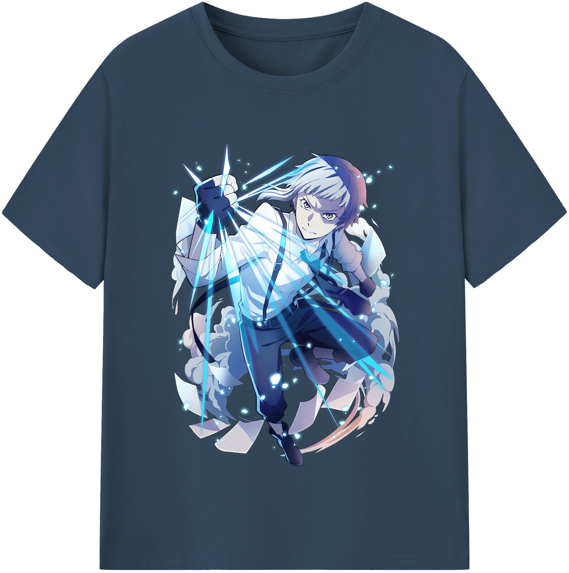 （画像用） 文豪ストレイドッグス Bungo Stray Dogs レディースカジュアルプリントTシャツ（綿100％）