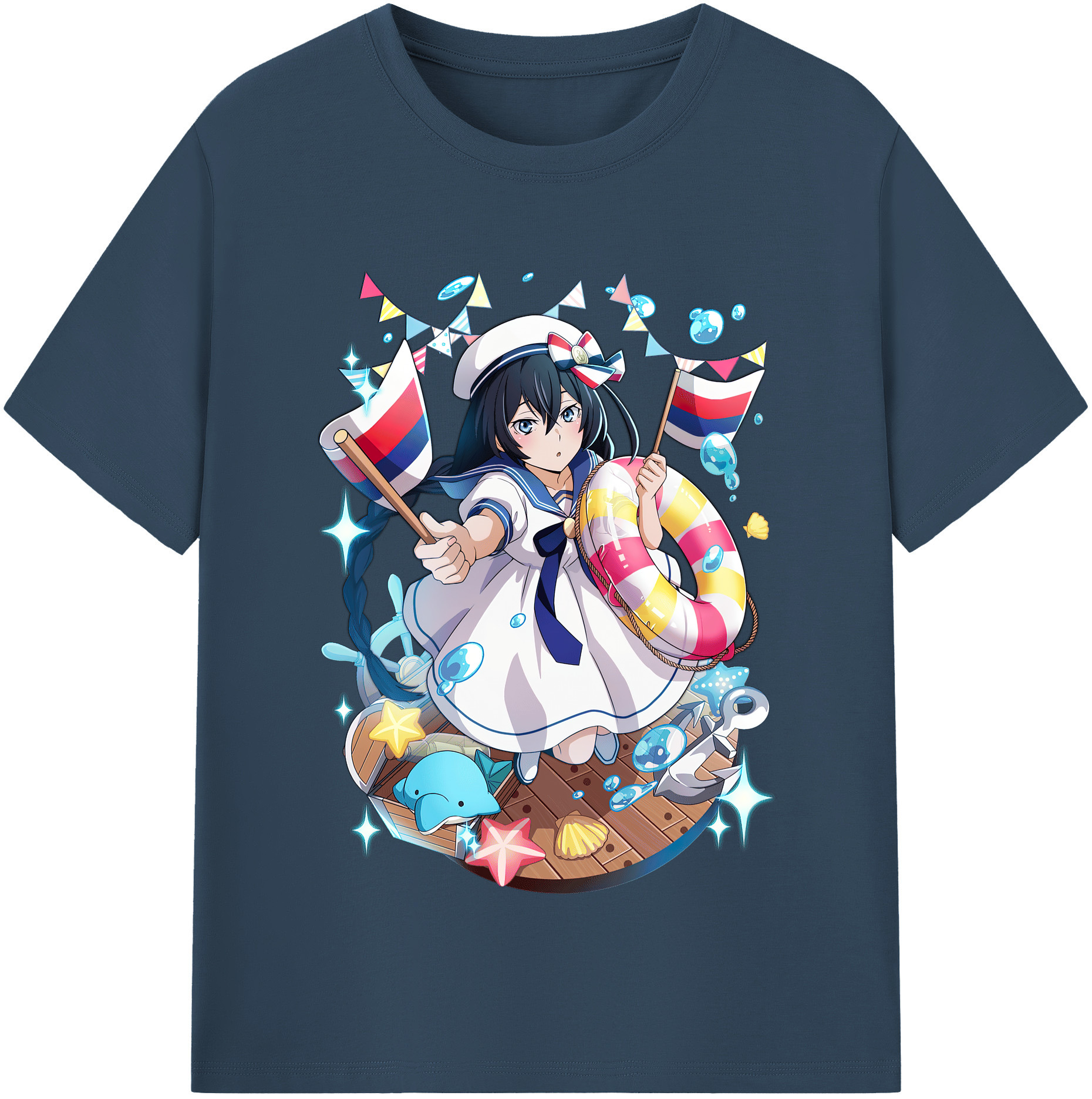 （画像用） 文豪ストレイドッグス Bungo Stray Dogs レディースカジュアルプリントTシャツ（綿100％）