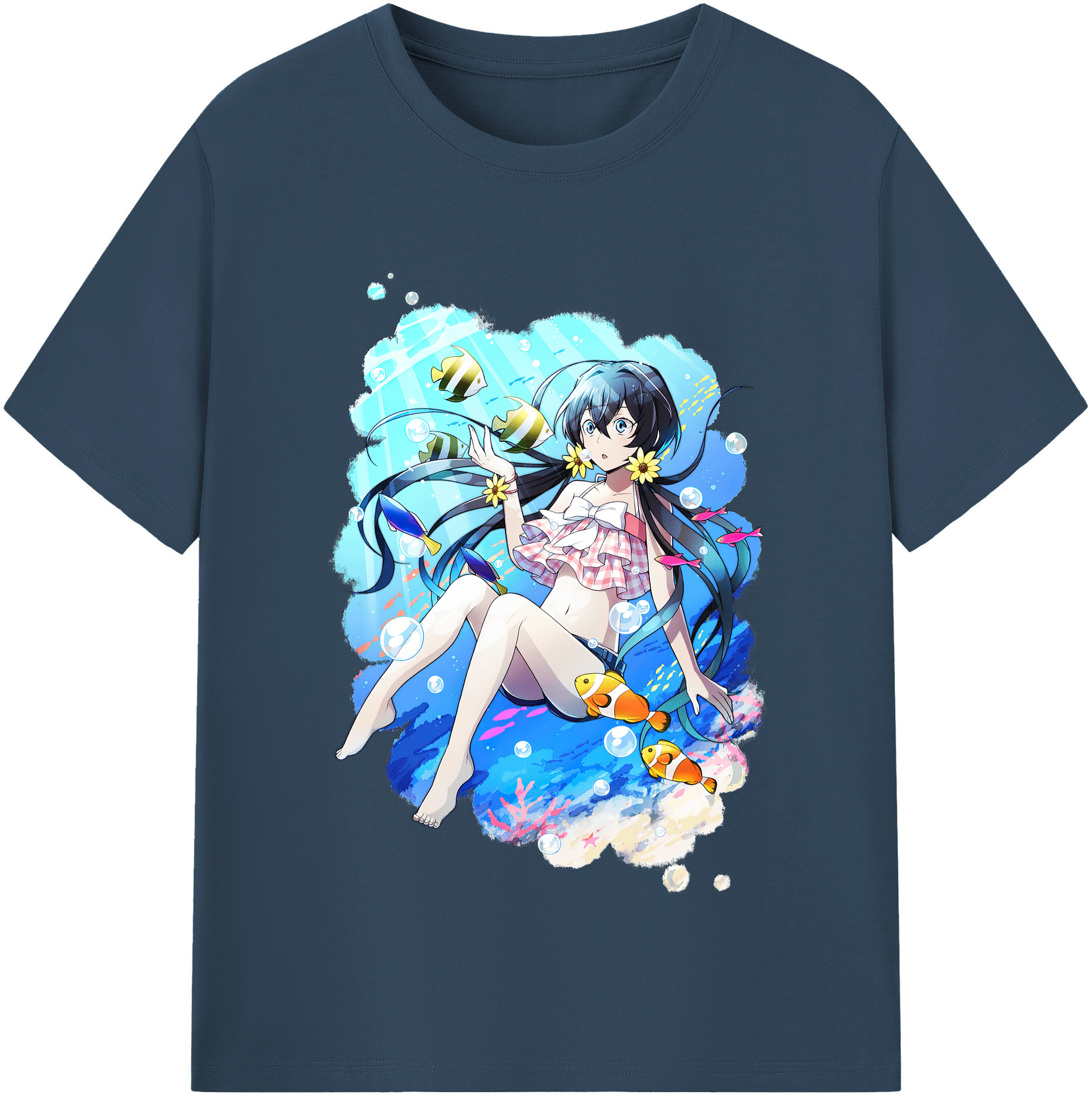 （画像用） 文豪ストレイドッグス Bungo Stray Dogs レディースカジュアルプリントTシャツ（綿100％）