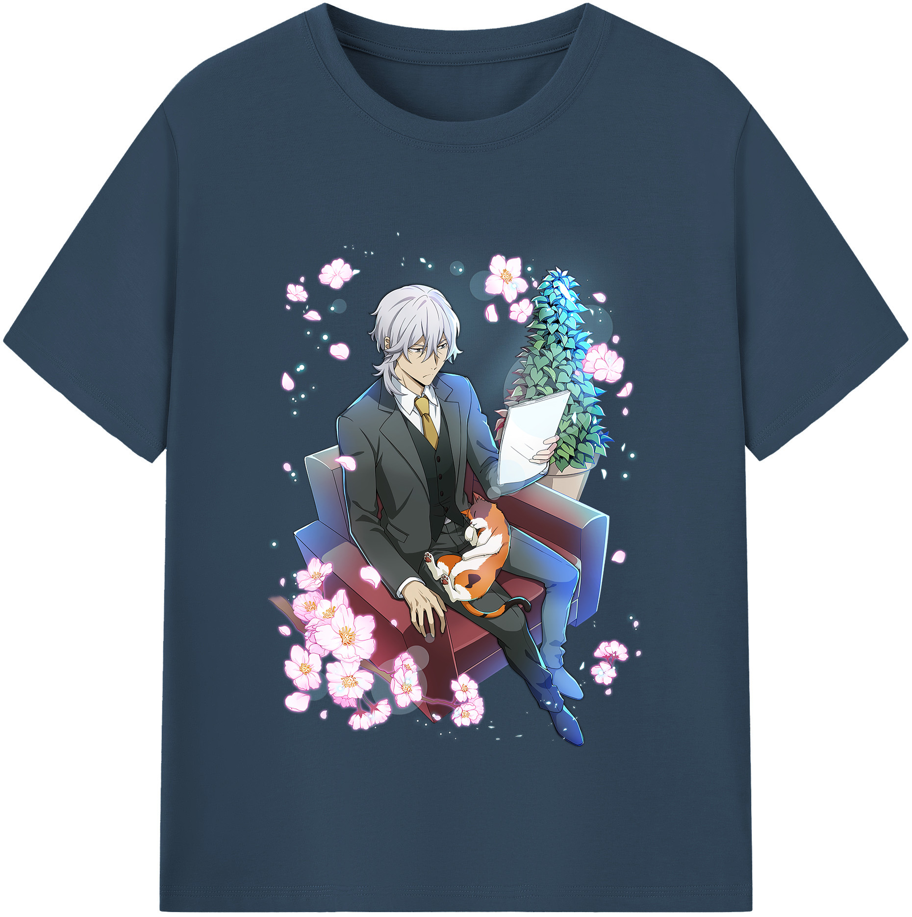 （画像用） 文豪ストレイドッグス Bungo Stray Dogs レディースカジュアルプリントTシャツ（綿100％）