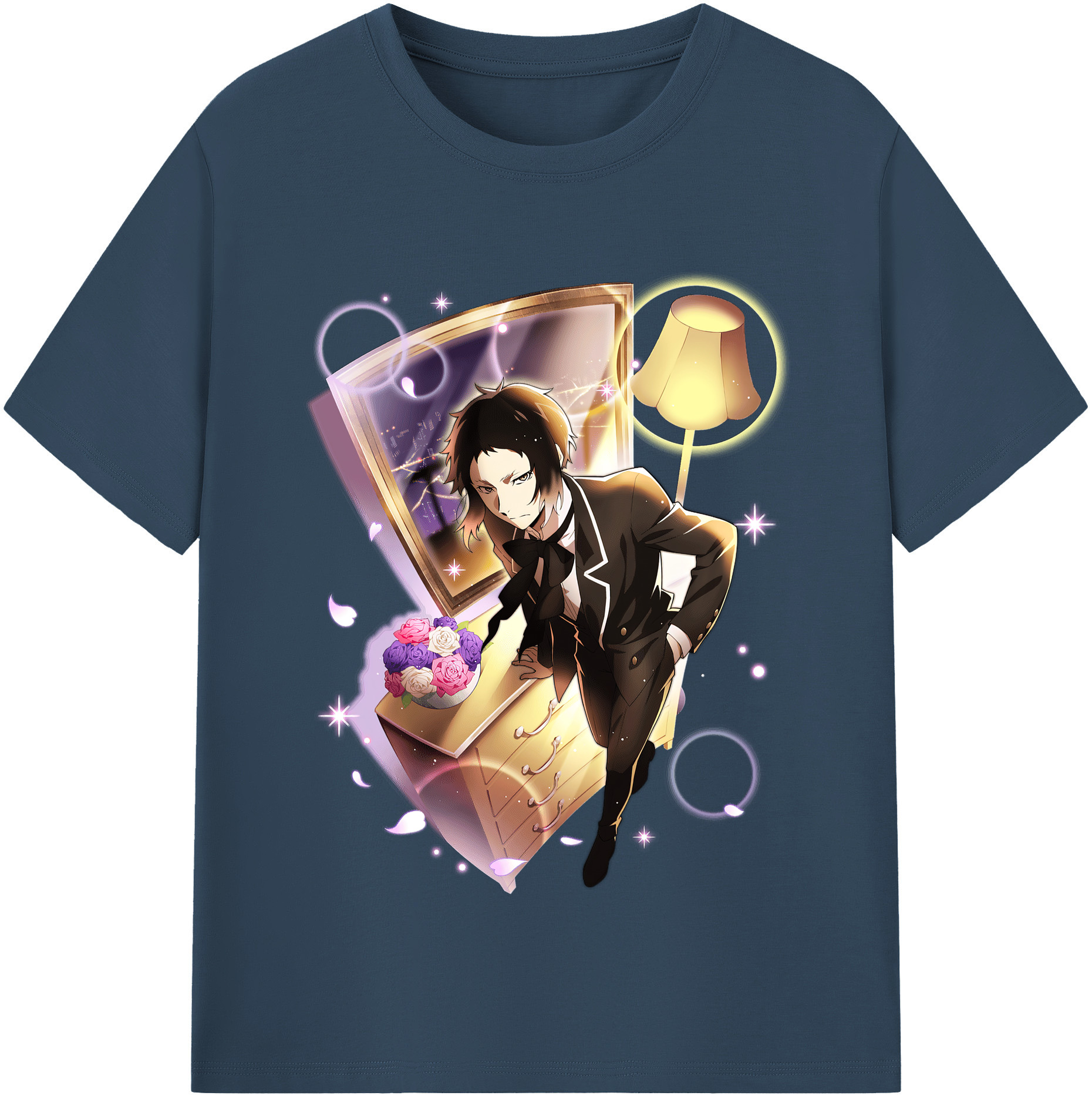 （画像用） 文豪ストレイドッグス Bungo Stray Dogs レディースカジュアルプリントTシャツ（綿100％）