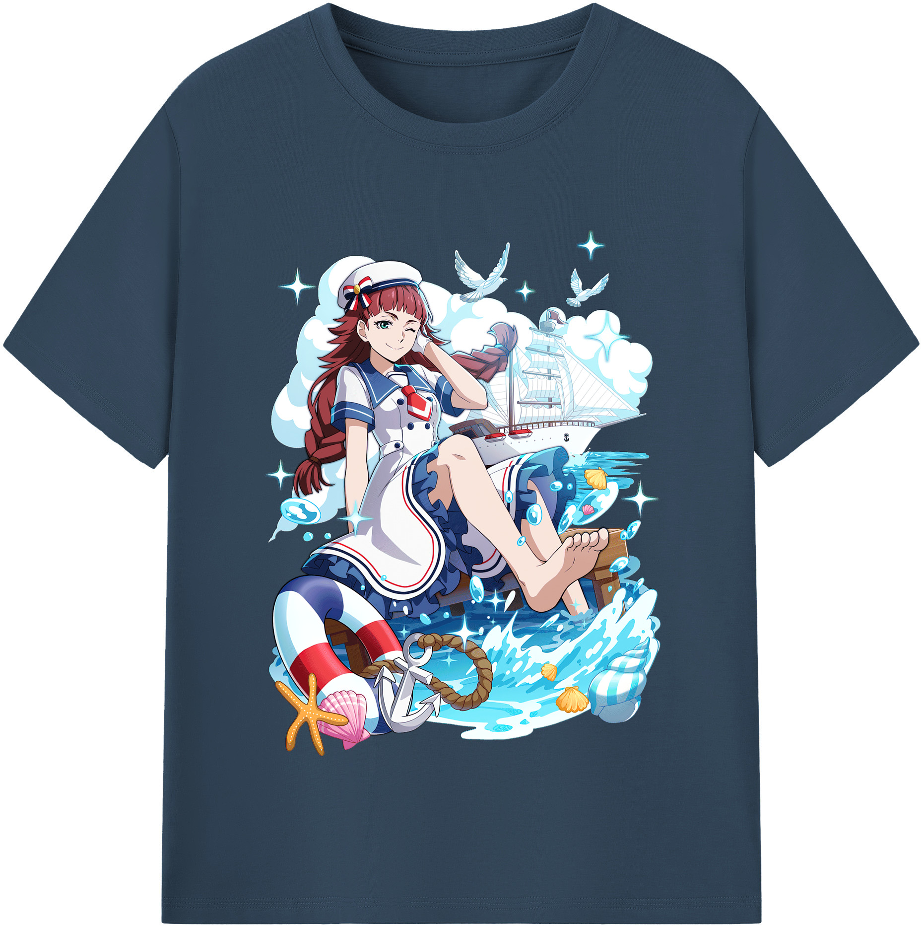 （画像用） 文豪ストレイドッグス Bungo Stray Dogs レディースカジュアルプリントTシャツ（綿100％）