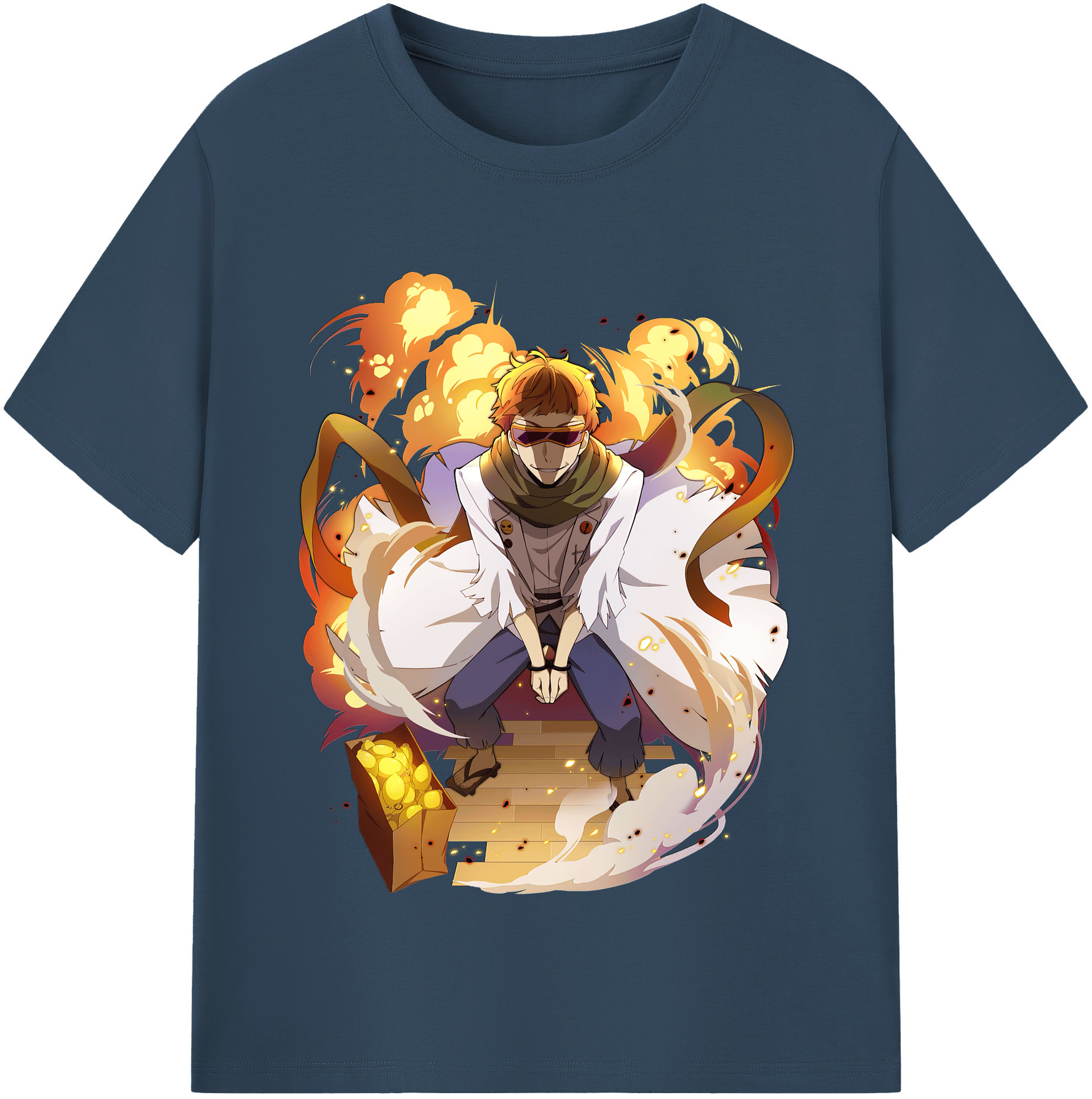 （画像用） 文豪ストレイドッグス Bungo Stray Dogs レディースカジュアルプリントTシャツ（綿100％）