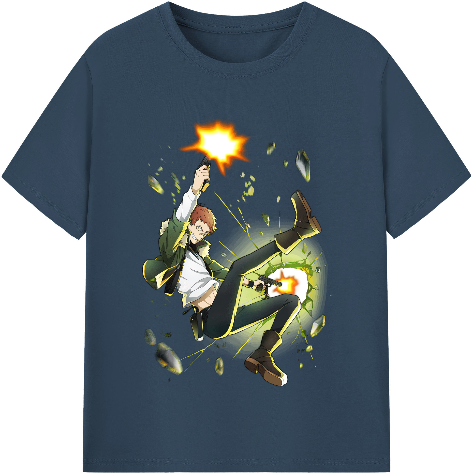 （画像用） 文豪ストレイドッグス Bungo Stray Dogs レディースカジュアルプリントTシャツ（綿100％）