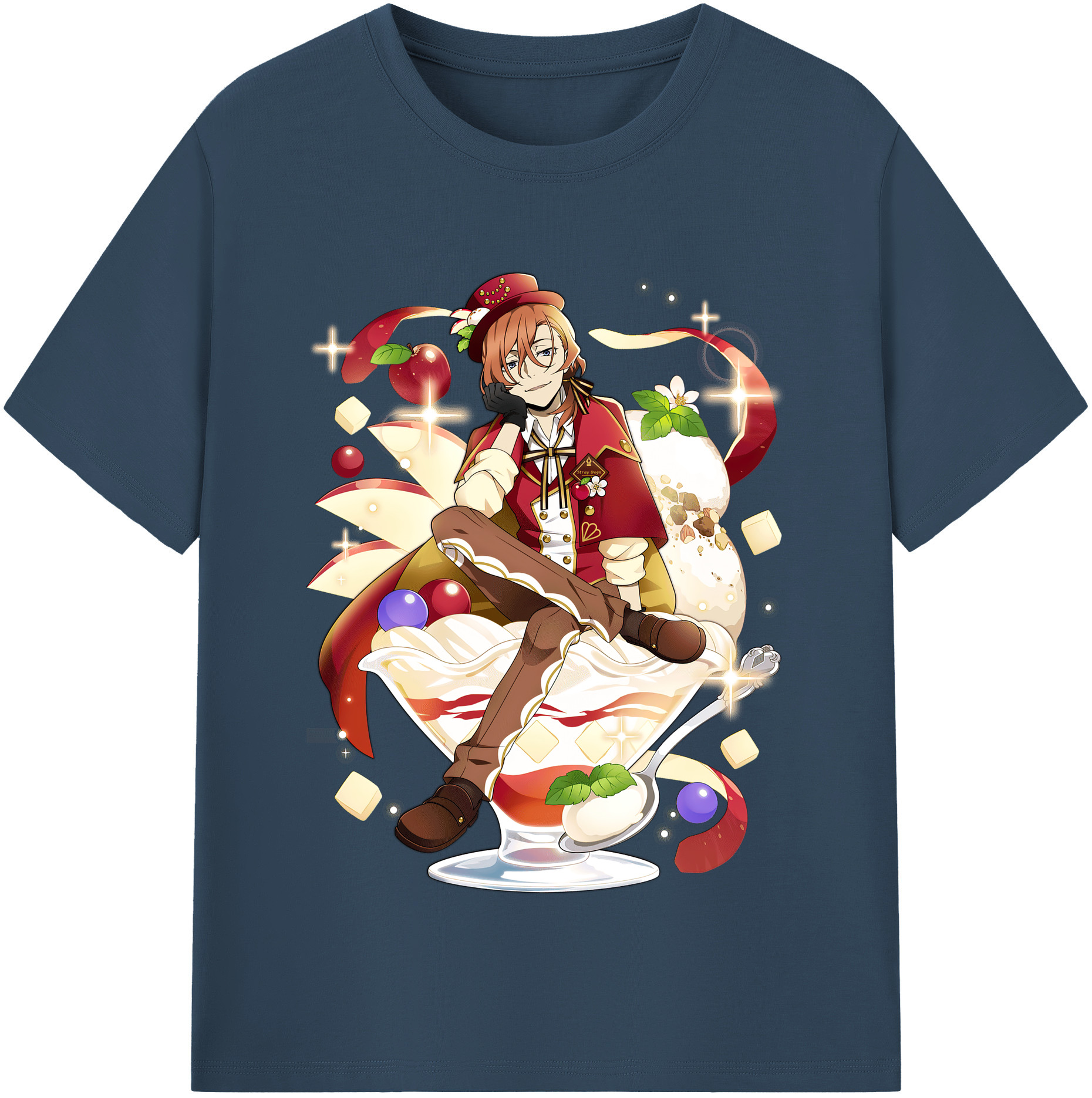 （画像用） 文豪ストレイドッグス Bungo Stray Dogs レディースカジュアルプリントTシャツ（綿100％）
