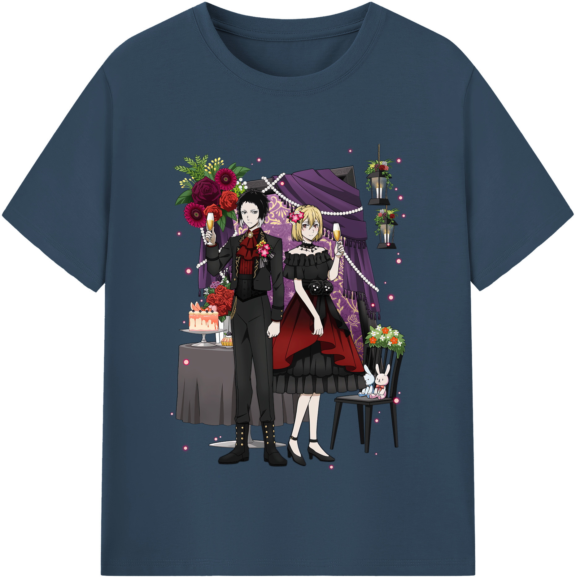 （画像用） 文豪ストレイドッグス Bungo Stray Dogs レディースカジュアルプリントTシャツ（綿100％）