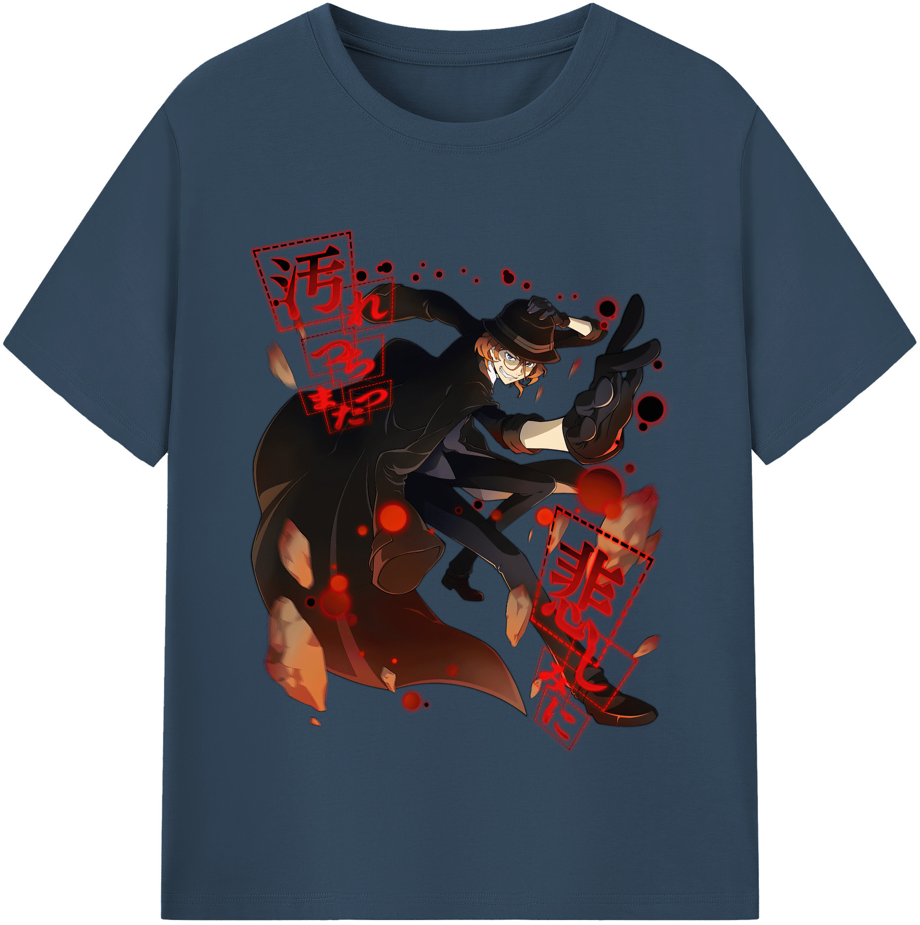 （画像用） 文豪ストレイドッグス Bungo Stray Dogs レディースカジュアルプリントTシャツ（綿100％）