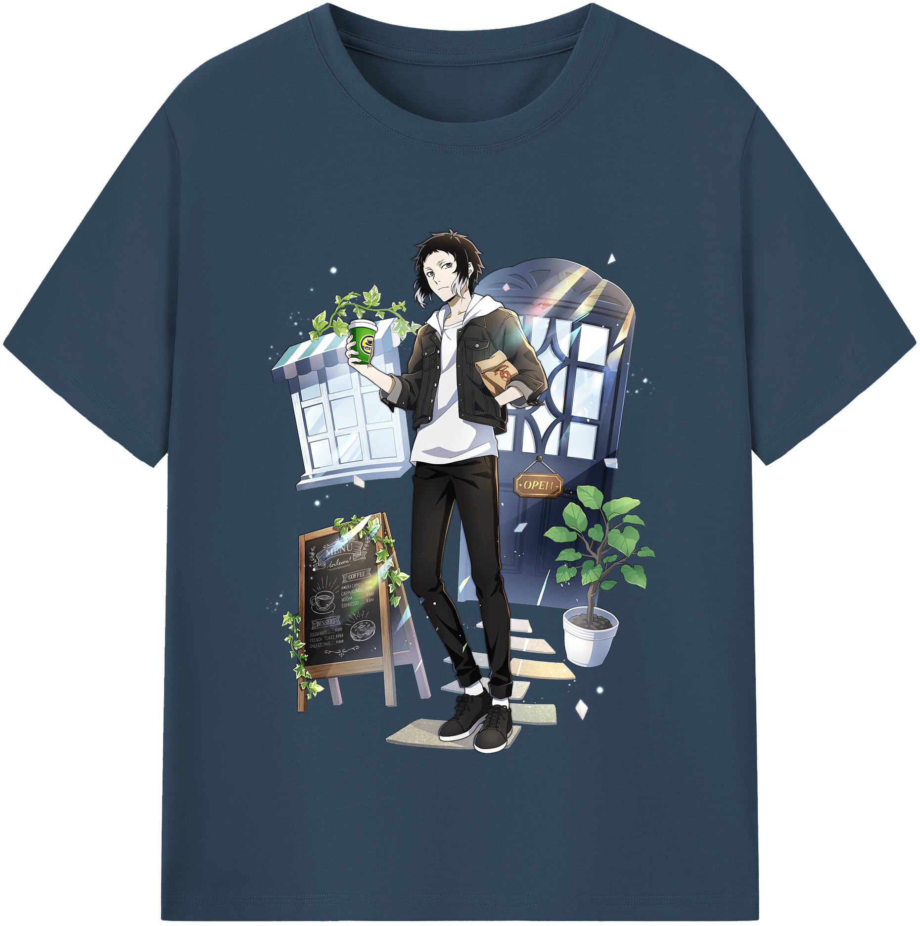 （画像用） 文豪ストレイドッグス Bungo Stray Dogs レディースカジュアルプリントTシャツ（綿100％）