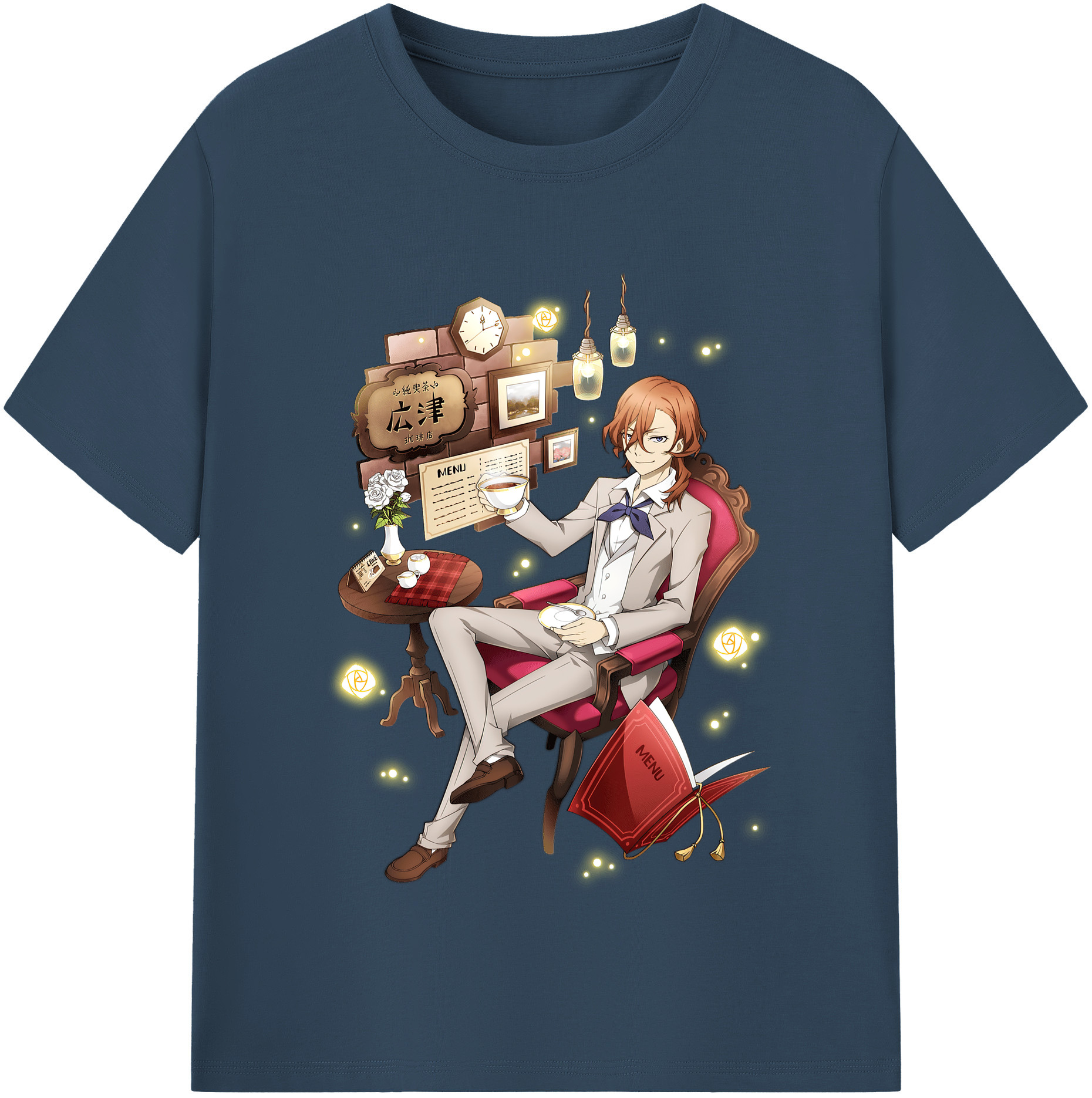 （画像用） 文豪ストレイドッグス Bungo Stray Dogs レディースカジュアルプリントTシャツ（綿100％）