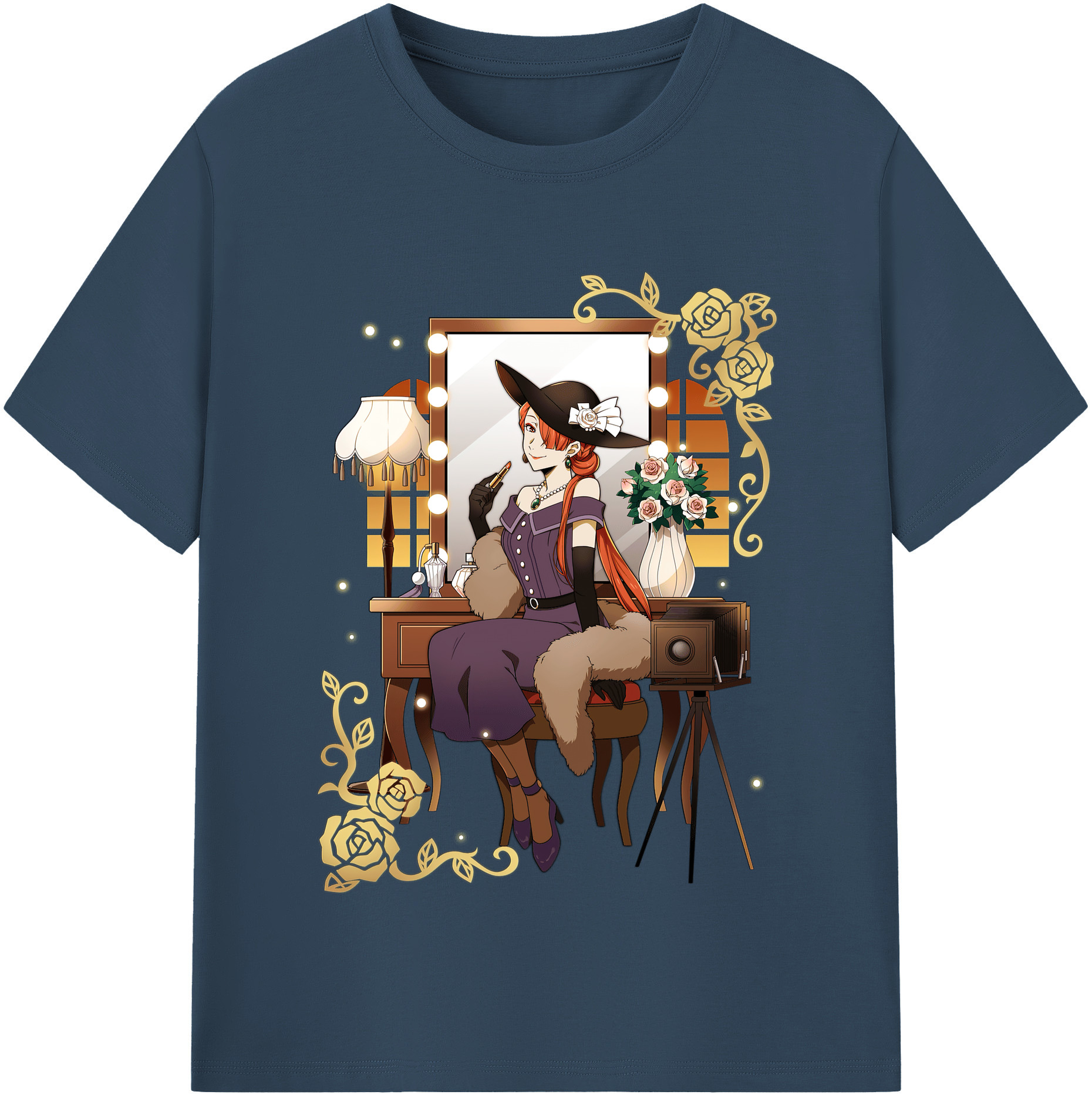 （画像用） 文豪ストレイドッグス Bungo Stray Dogs レディースカジュアルプリントTシャツ（綿100％）