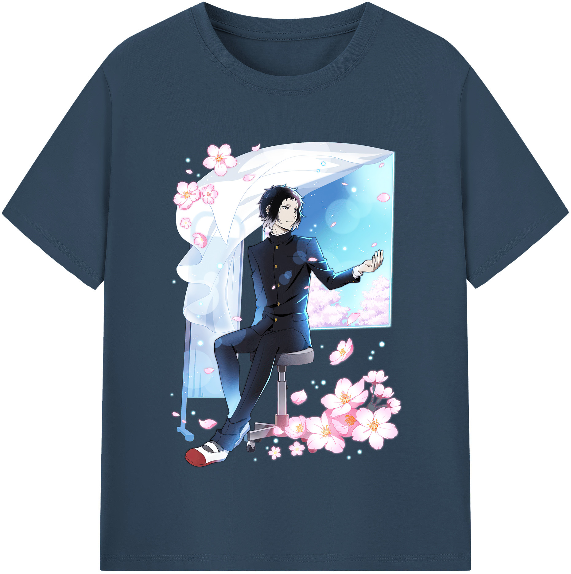 （画像用） 文豪ストレイドッグス Bungo Stray Dogs レディースカジュアルプリントTシャツ（綿100％）