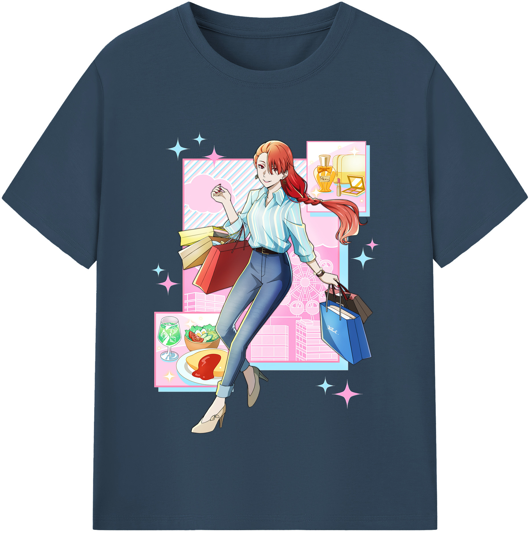 （画像用） 文豪ストレイドッグス Bungo Stray Dogs レディースカジュアルプリントTシャツ（綿100％）