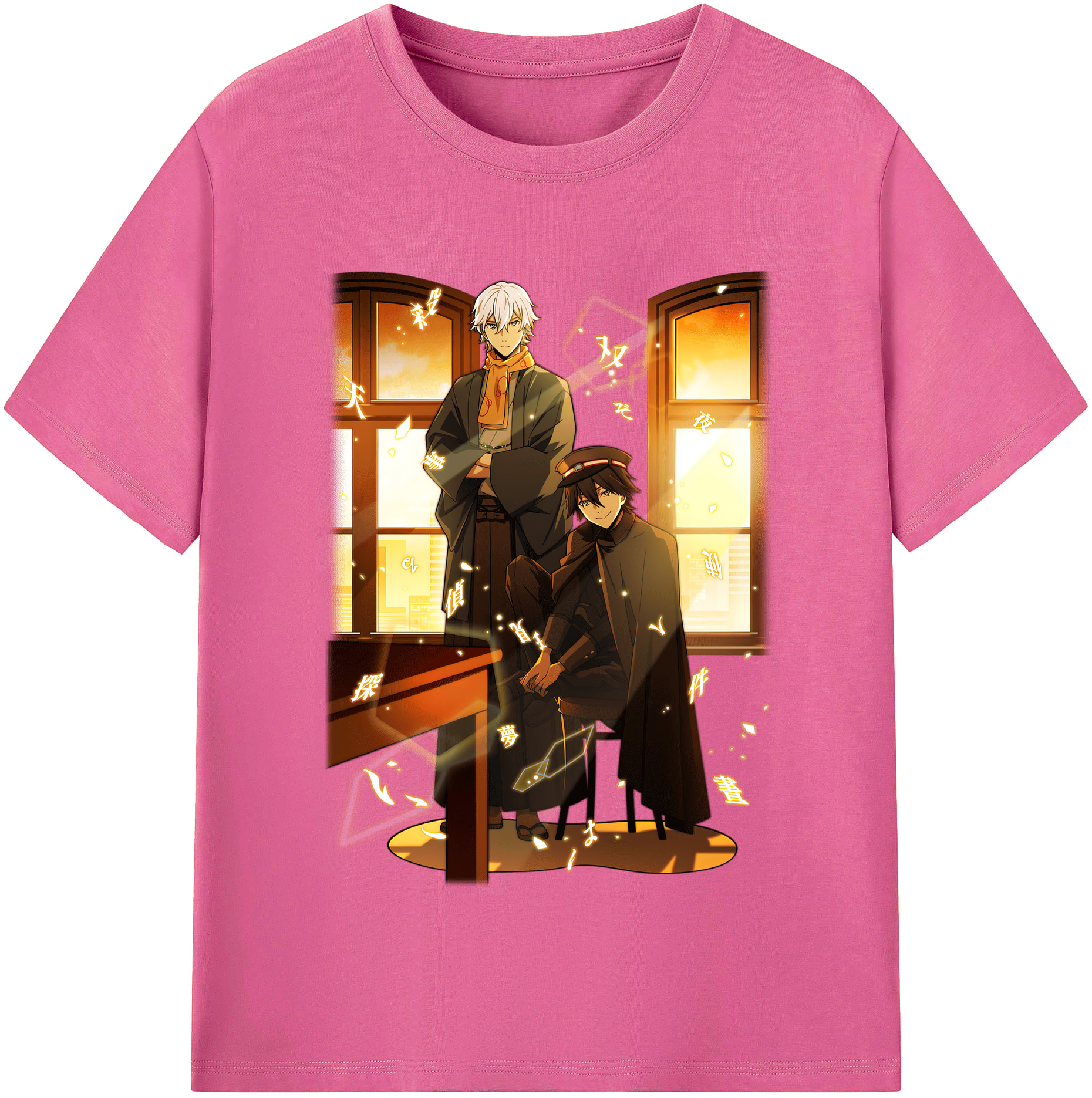 （画像用） 文豪ストレイドッグス Bungo Stray Dogs レディースカジュアルプリントTシャツ（綿100％）