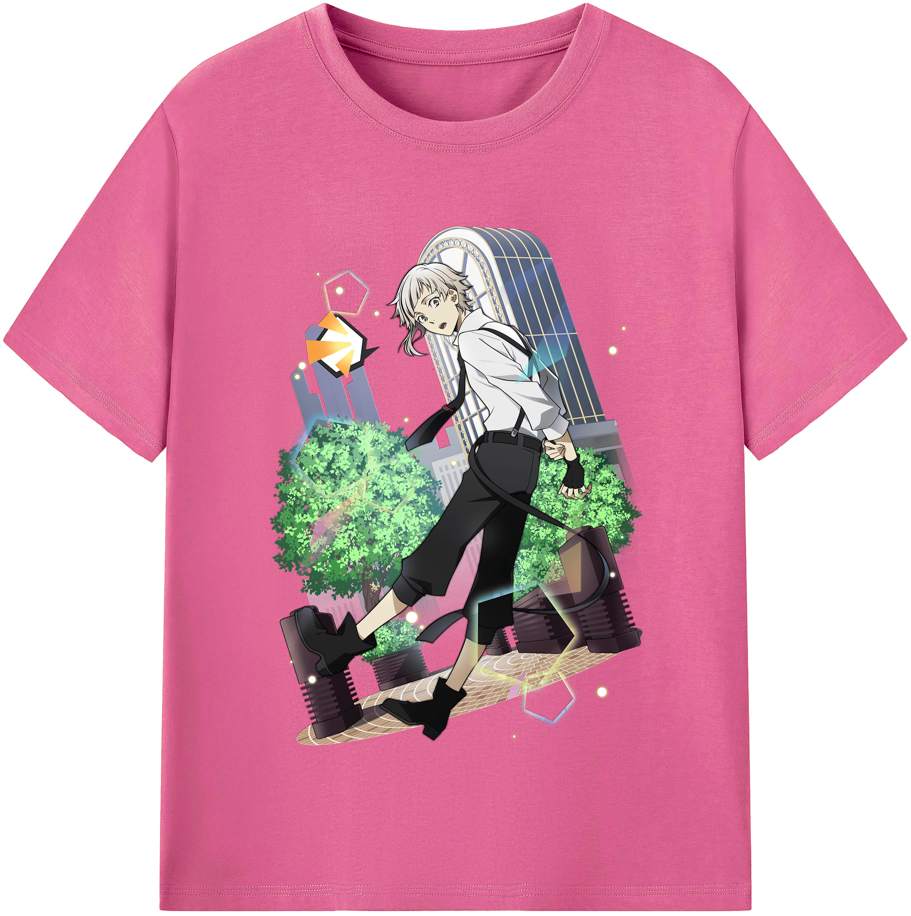 （画像用） 文豪ストレイドッグス Bungo Stray Dogs レディースカジュアルプリントTシャツ（綿100％）