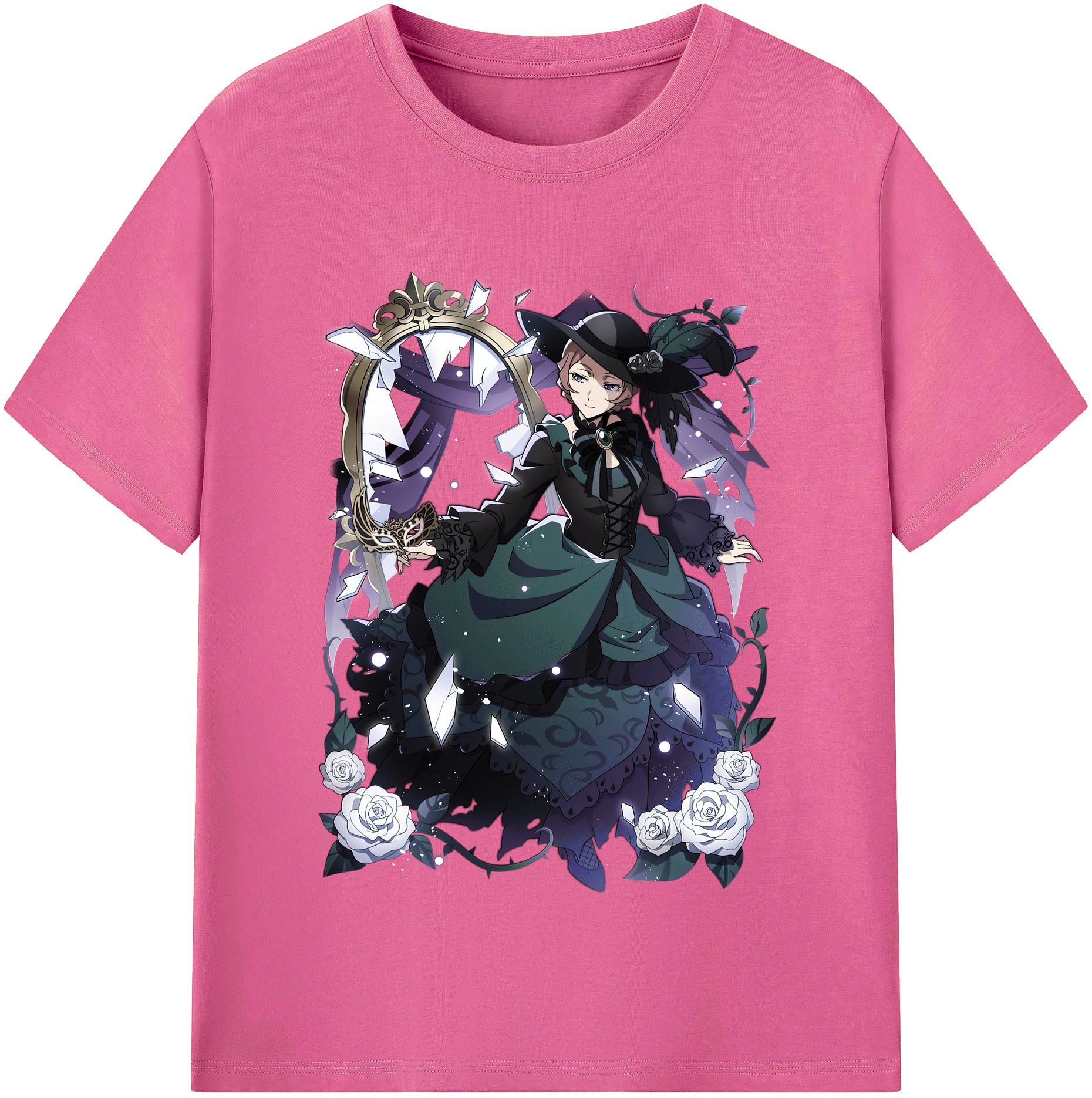 （画像用） 文豪ストレイドッグス Bungo Stray Dogs レディースカジュアルプリントTシャツ（綿100％）