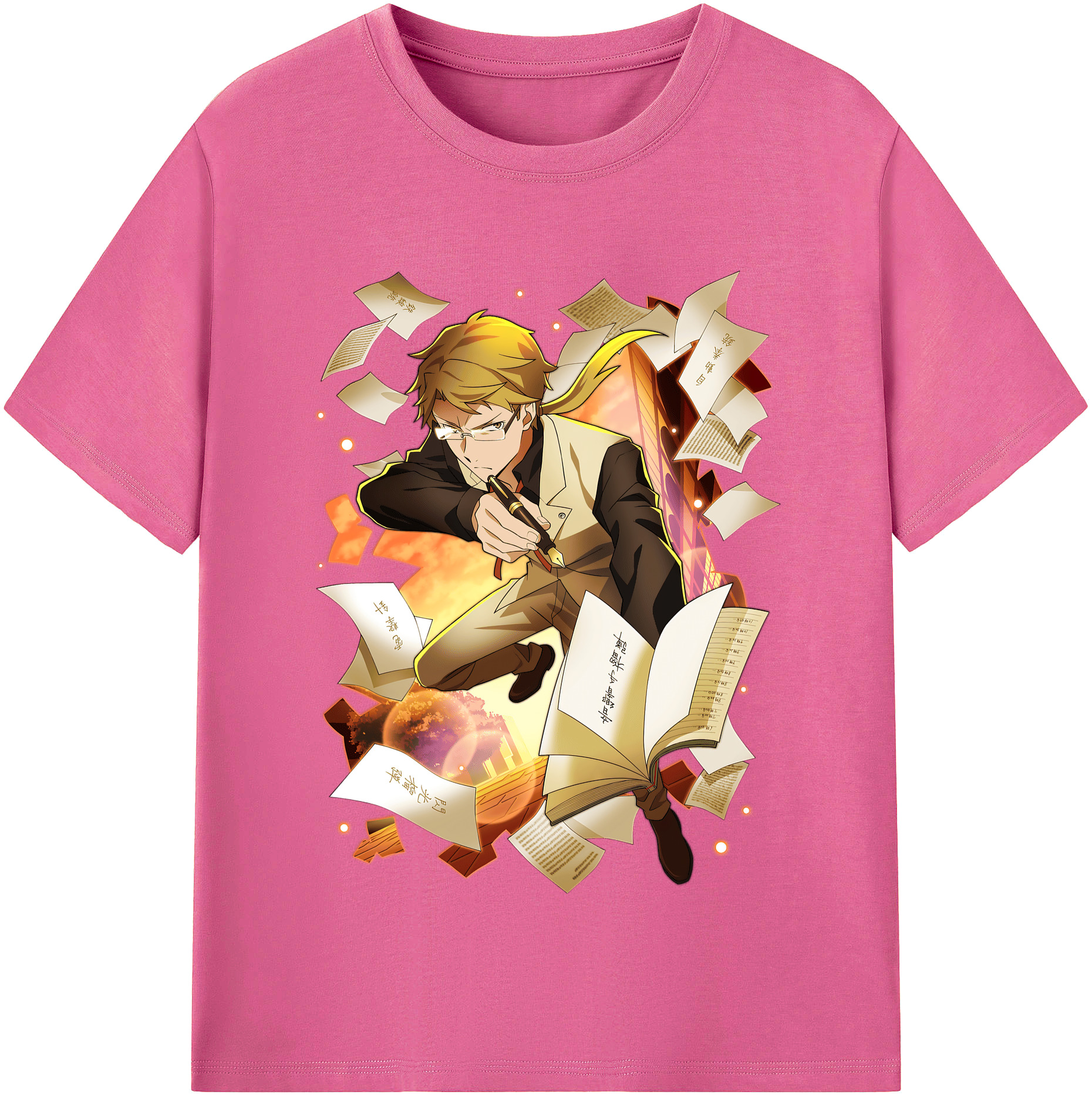 （画像用） 文豪ストレイドッグス Bungo Stray Dogs レディースカジュアルプリントTシャツ（綿100％）