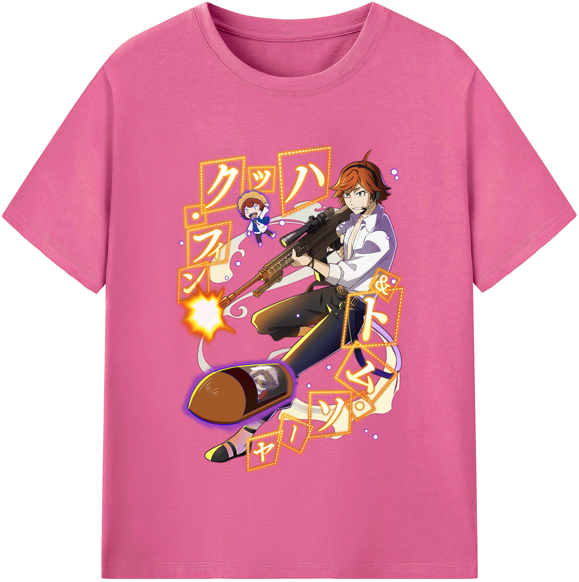 （画像用） 文豪ストレイドッグス Bungo Stray Dogs レディースカジュアルプリントTシャツ（綿100％）