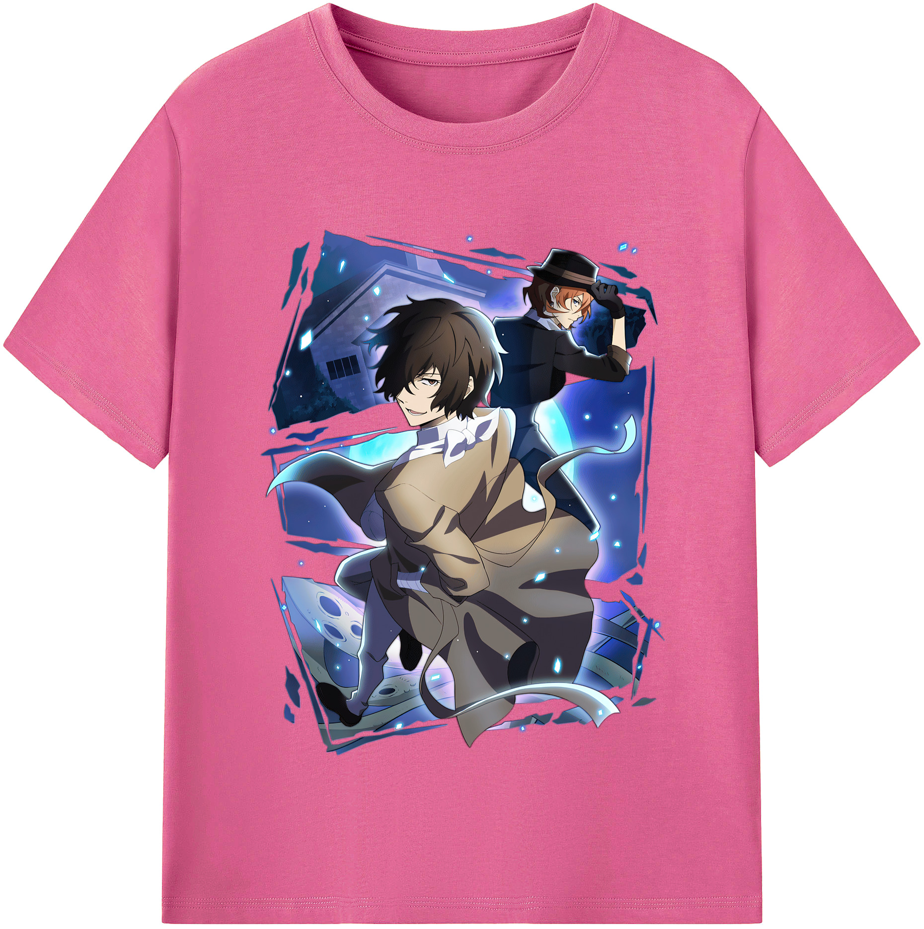 （画像用） 文豪ストレイドッグス Bungo Stray Dogs レディースカジュアルプリントTシャツ（綿100％）