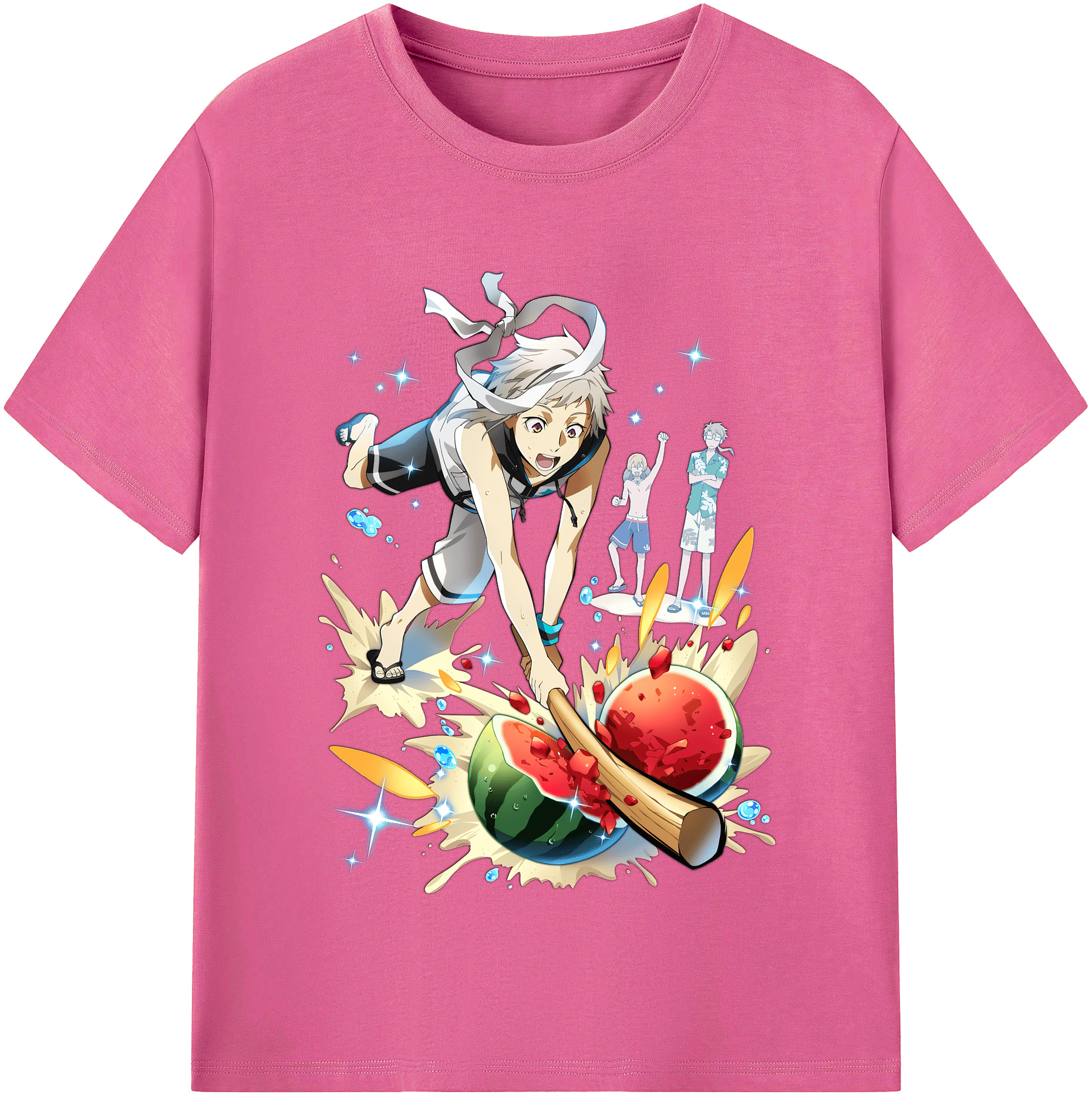 （画像用） 文豪ストレイドッグス Bungo Stray Dogs レディースカジュアルプリントTシャツ（綿100％）