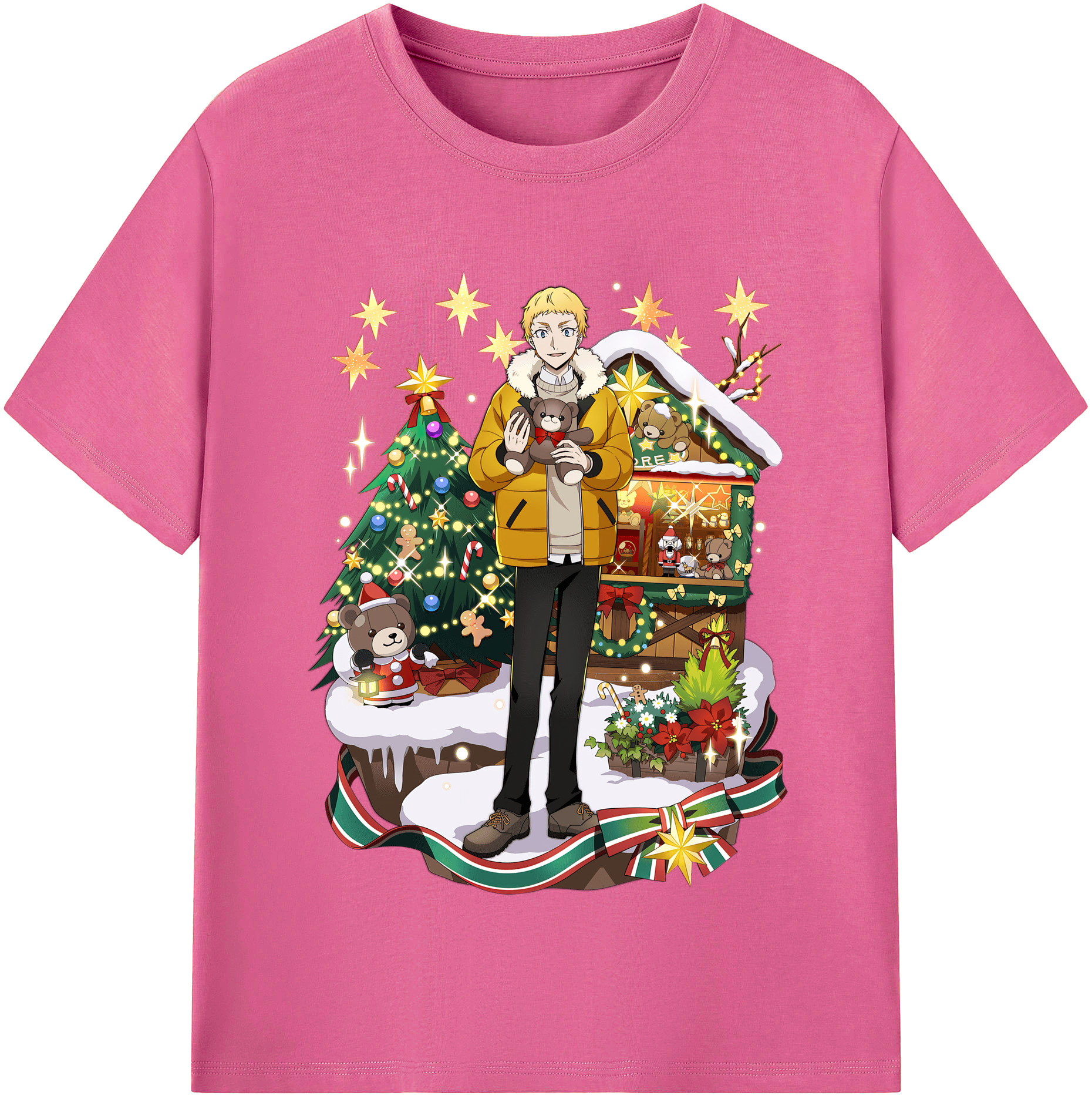 （画像用） 文豪ストレイドッグス Bungo Stray Dogs レディースカジュアルプリントTシャツ（綿100％）