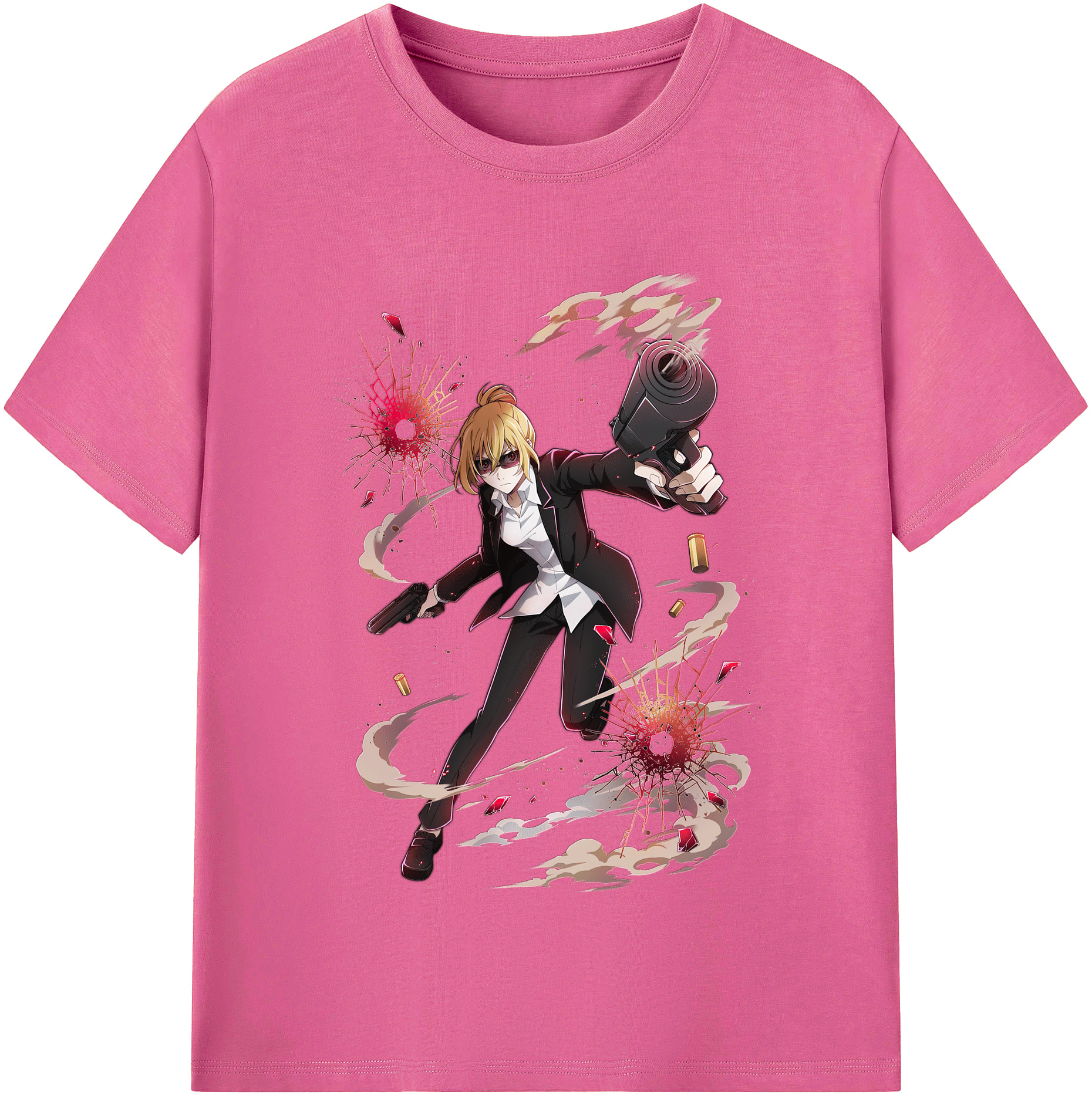 （画像用） 文豪ストレイドッグス Bungo Stray Dogs レディースカジュアルプリントTシャツ（綿100％）
