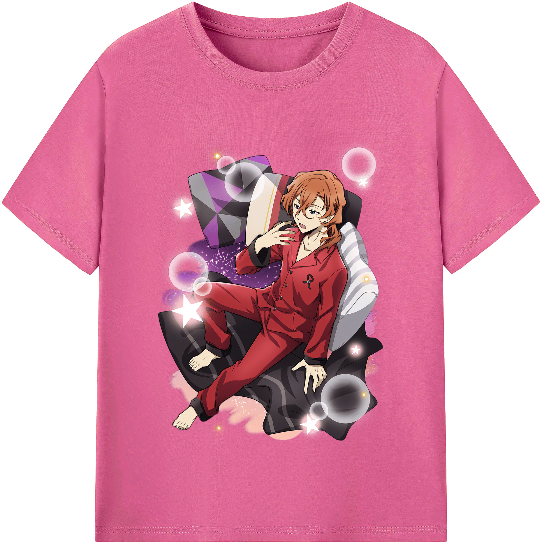（画像用） 文豪ストレイドッグス Bungo Stray Dogs レディースカジュアルプリントTシャツ（綿100％）
