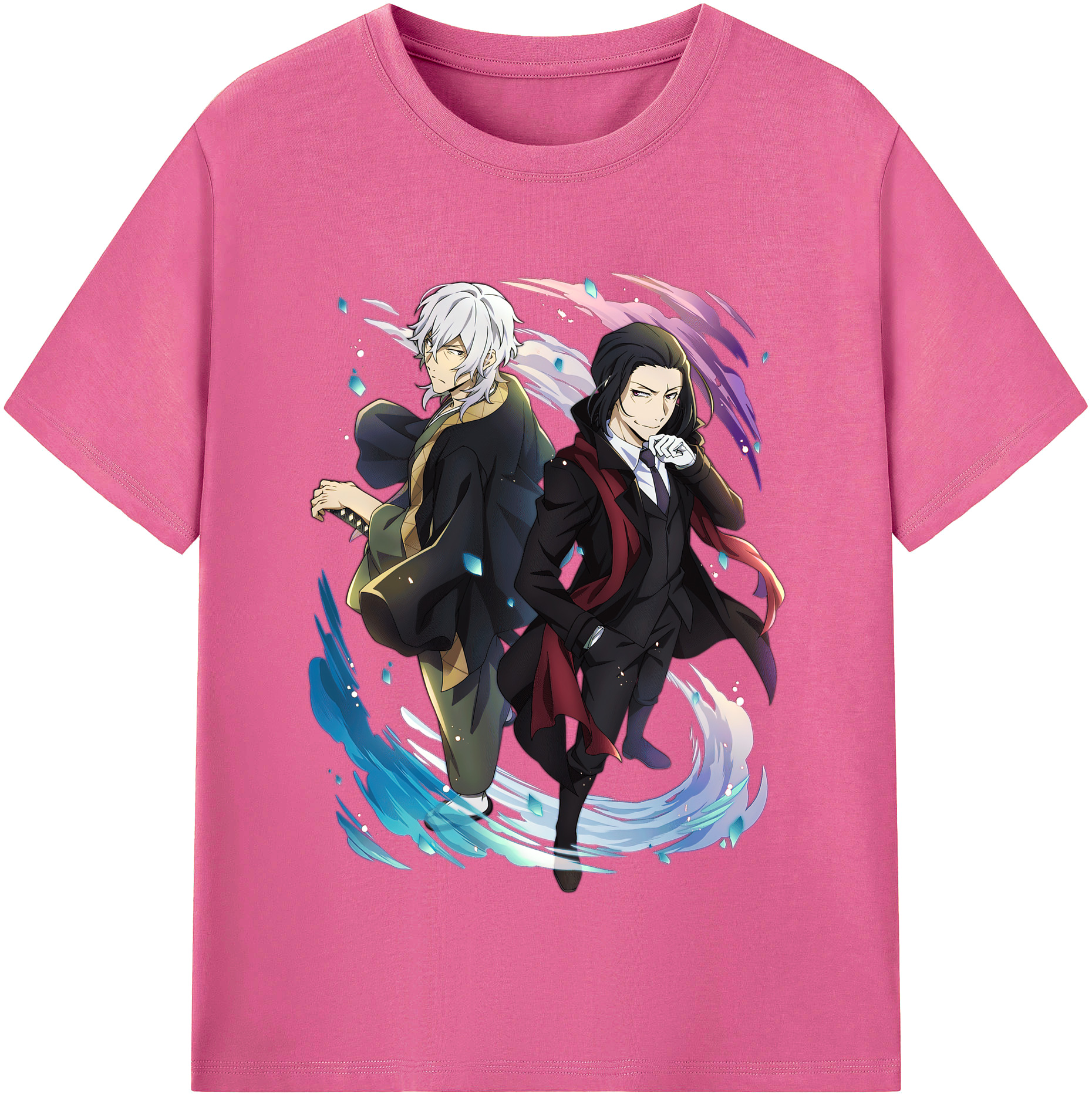 （画像用） 文豪ストレイドッグス Bungo Stray Dogs レディースカジュアルプリントTシャツ（綿100％）