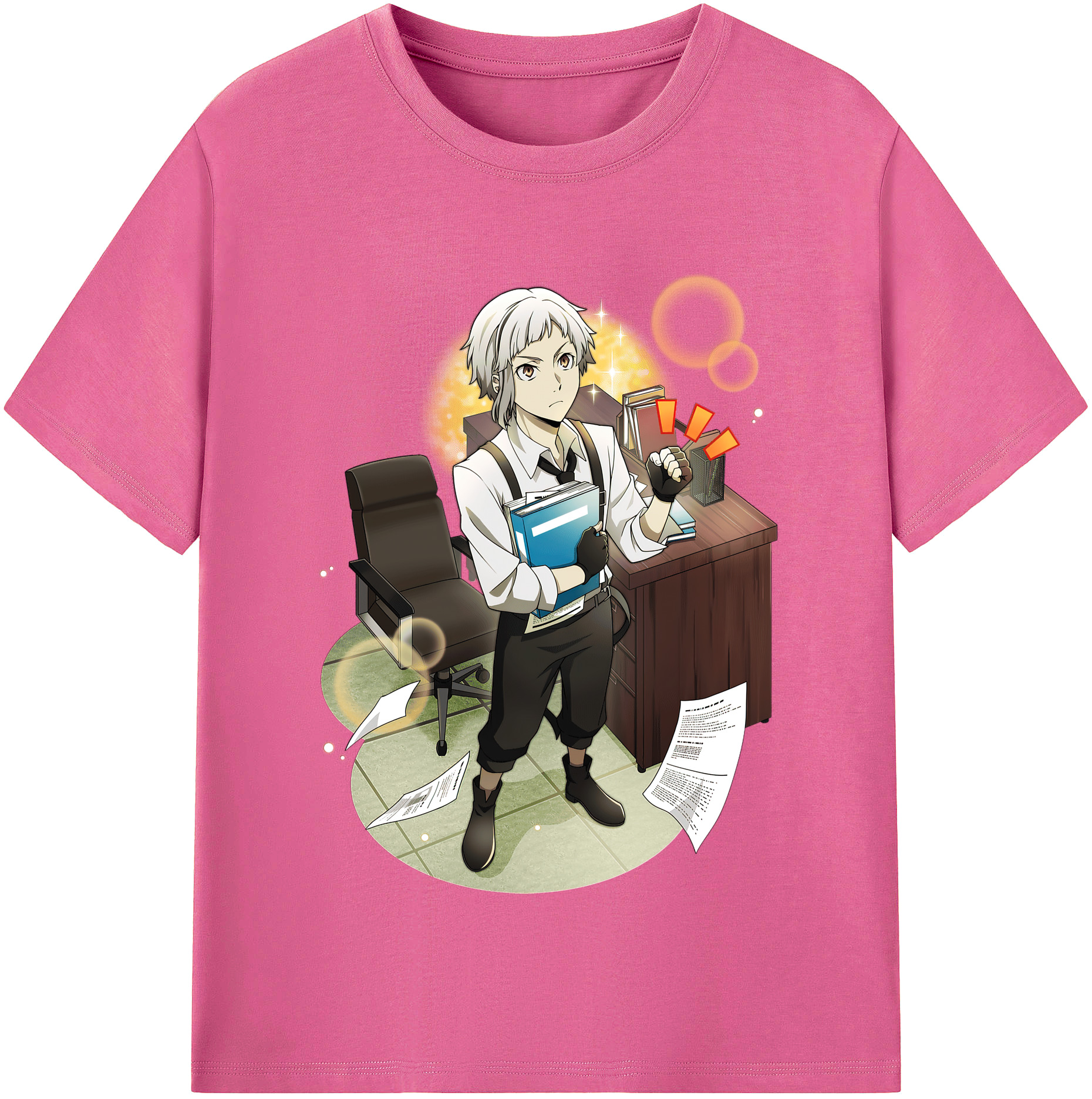 （画像用） 文豪ストレイドッグス Bungo Stray Dogs レディースカジュアルプリントTシャツ（綿100％）