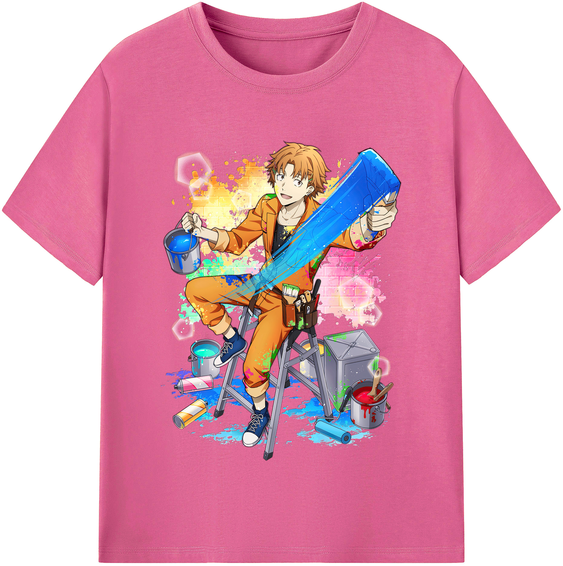（画像用） 文豪ストレイドッグス Bungo Stray Dogs レディースカジュアルプリントTシャツ（綿100％）