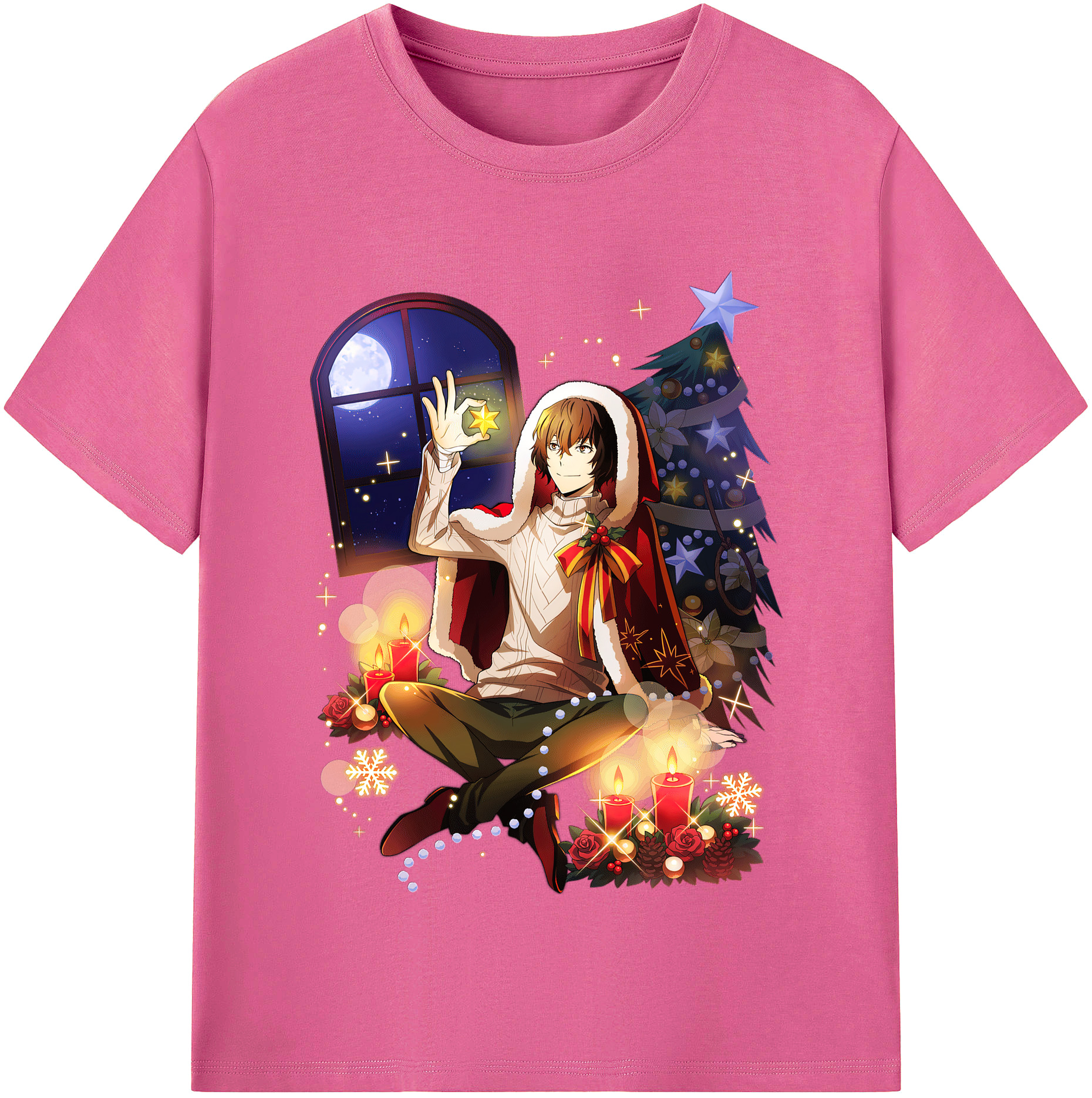 （画像用） 文豪ストレイドッグス Bungo Stray Dogs レディースカジュアルプリントTシャツ（綿100％）