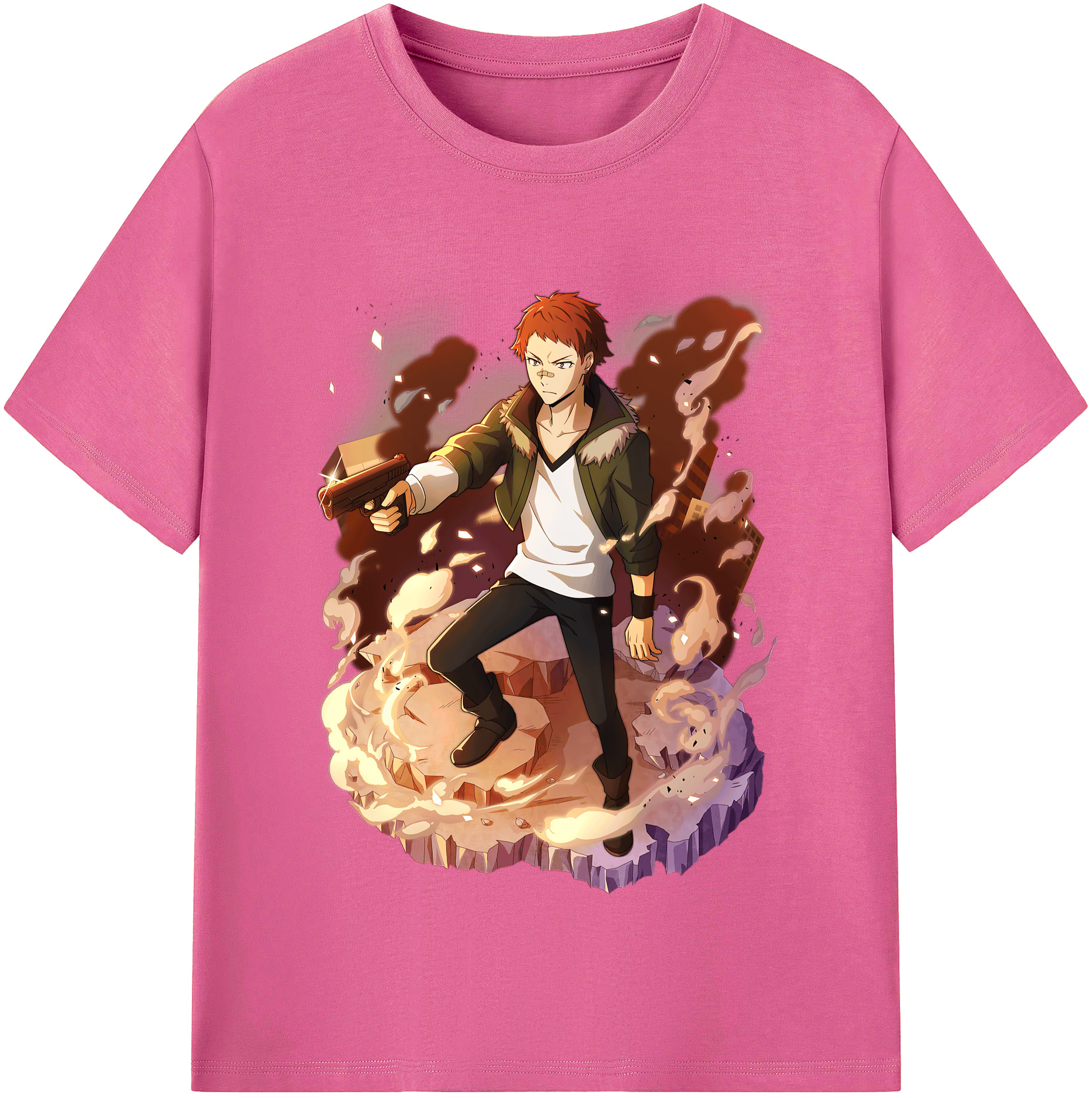 （画像用） 文豪ストレイドッグス Bungo Stray Dogs レディースカジュアルプリントTシャツ（綿100％）