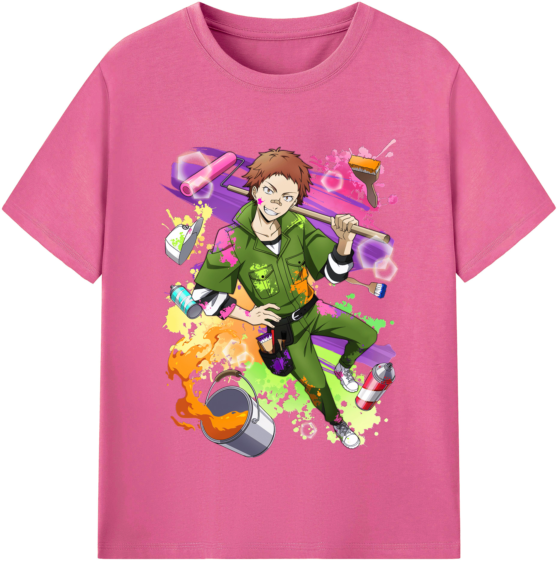 （画像用） 文豪ストレイドッグス Bungo Stray Dogs レディースカジュアルプリントTシャツ（綿100％）