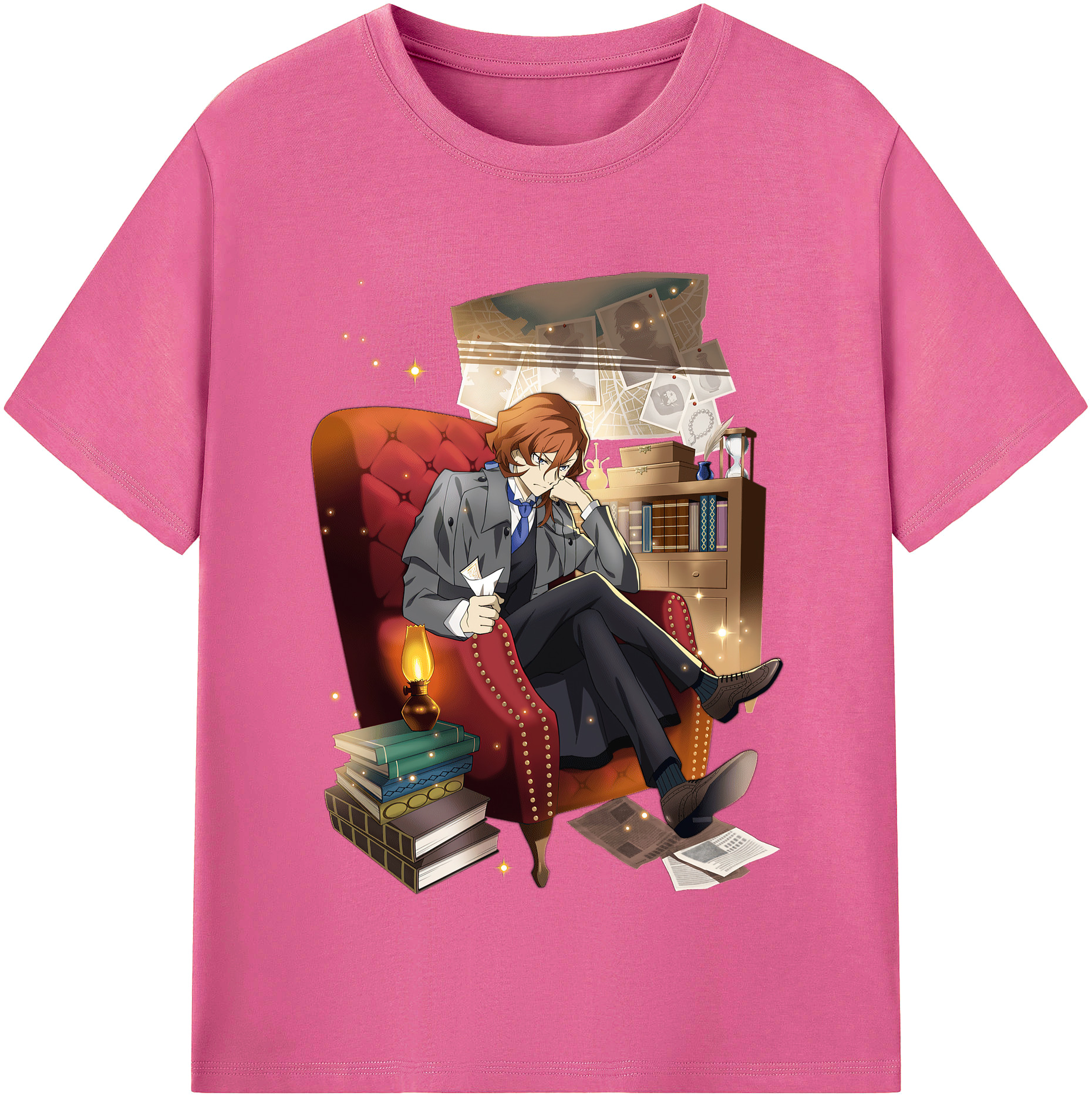 （画像用） 文豪ストレイドッグス Bungo Stray Dogs レディースカジュアルプリントTシャツ（綿100％）