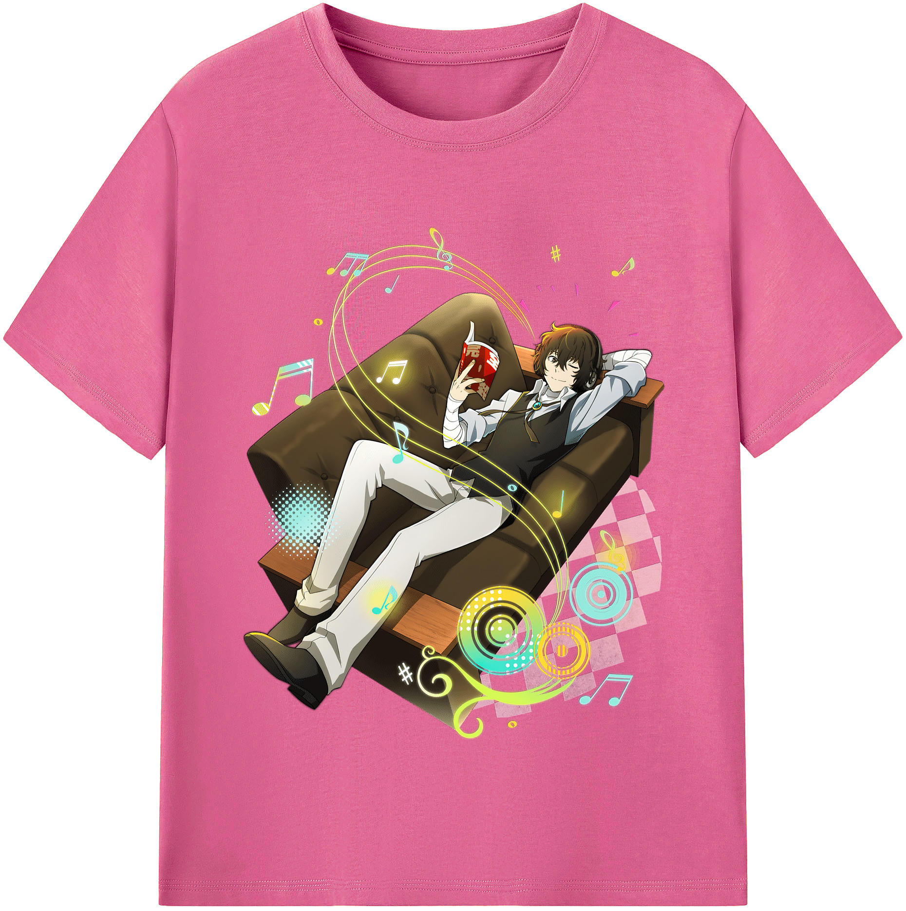 （画像用） 文豪ストレイドッグス Bungo Stray Dogs レディースカジュアルプリントTシャツ（綿100％）