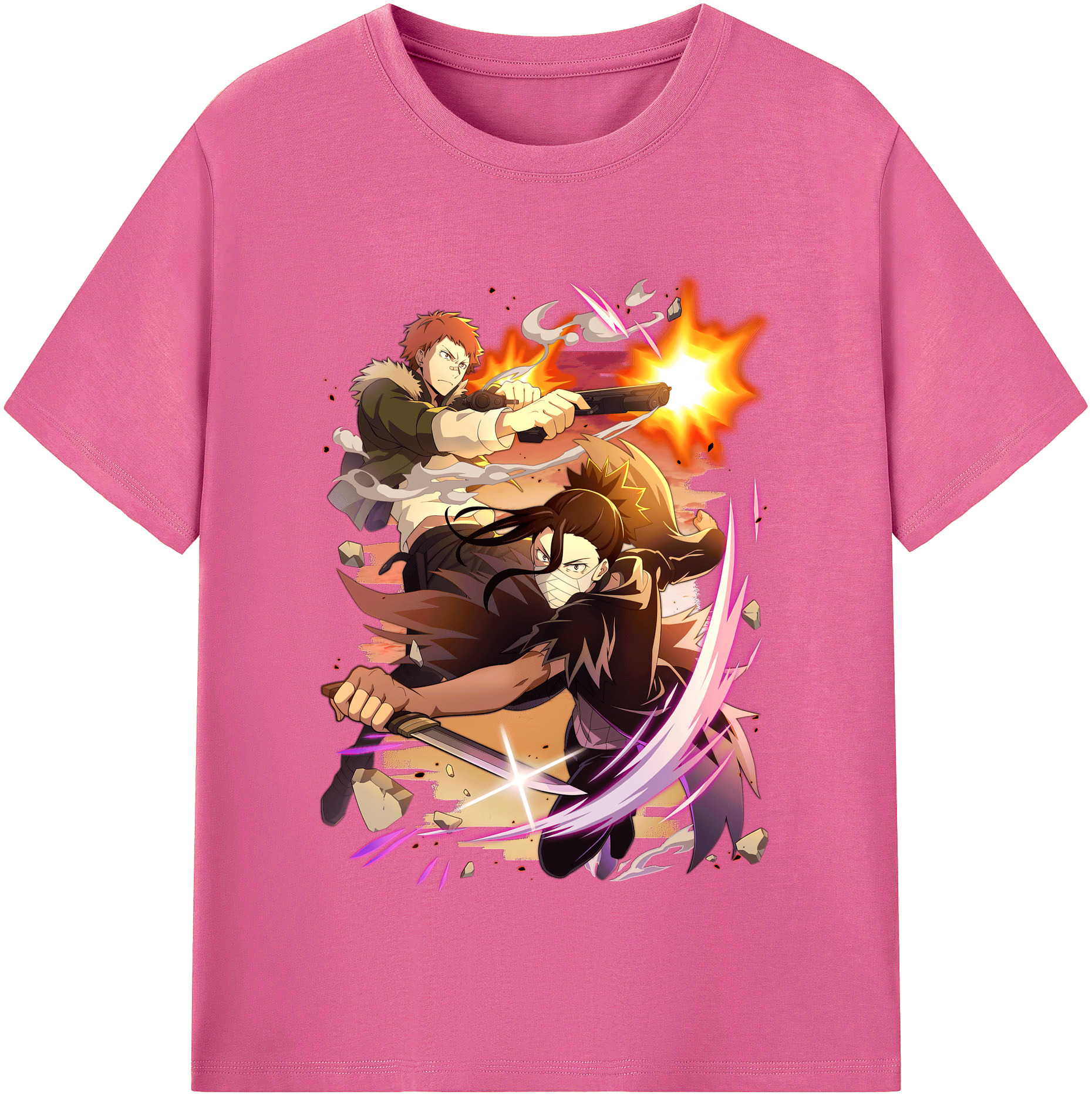 （画像用） 文豪ストレイドッグス Bungo Stray Dogs レディースカジュアルプリントTシャツ（綿100％）
