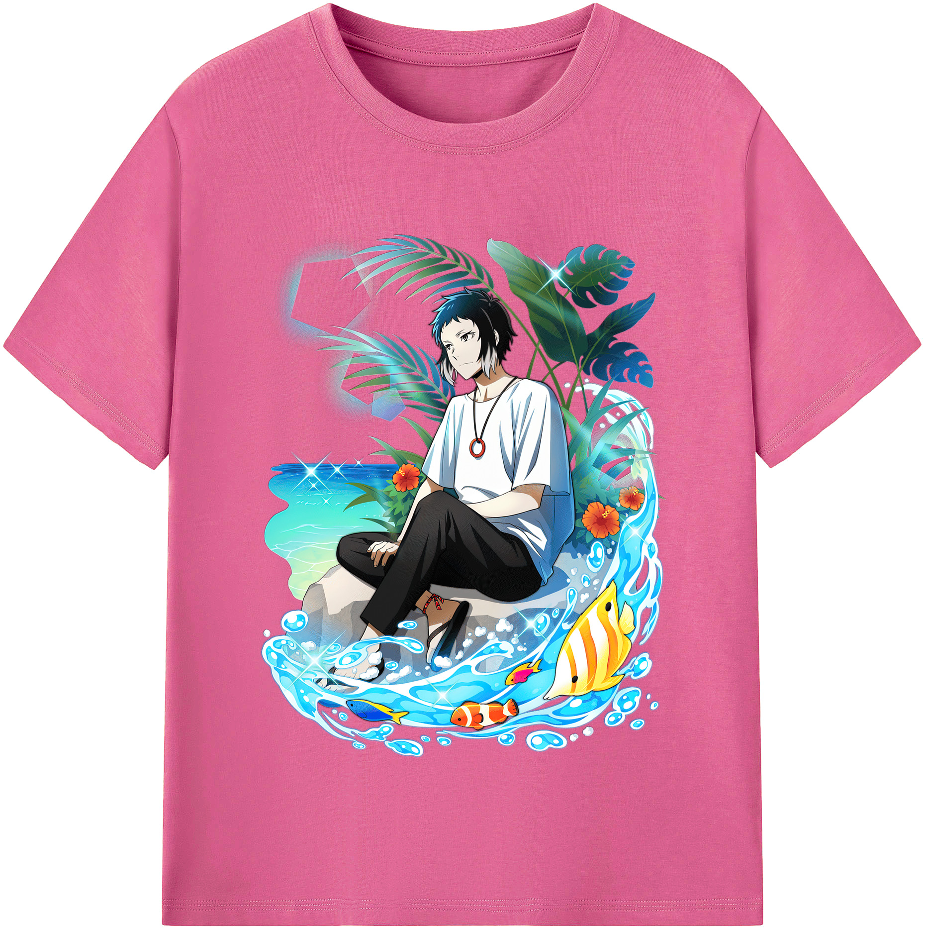 （画像用） 文豪ストレイドッグス Bungo Stray Dogs レディースカジュアルプリントTシャツ（綿100％）