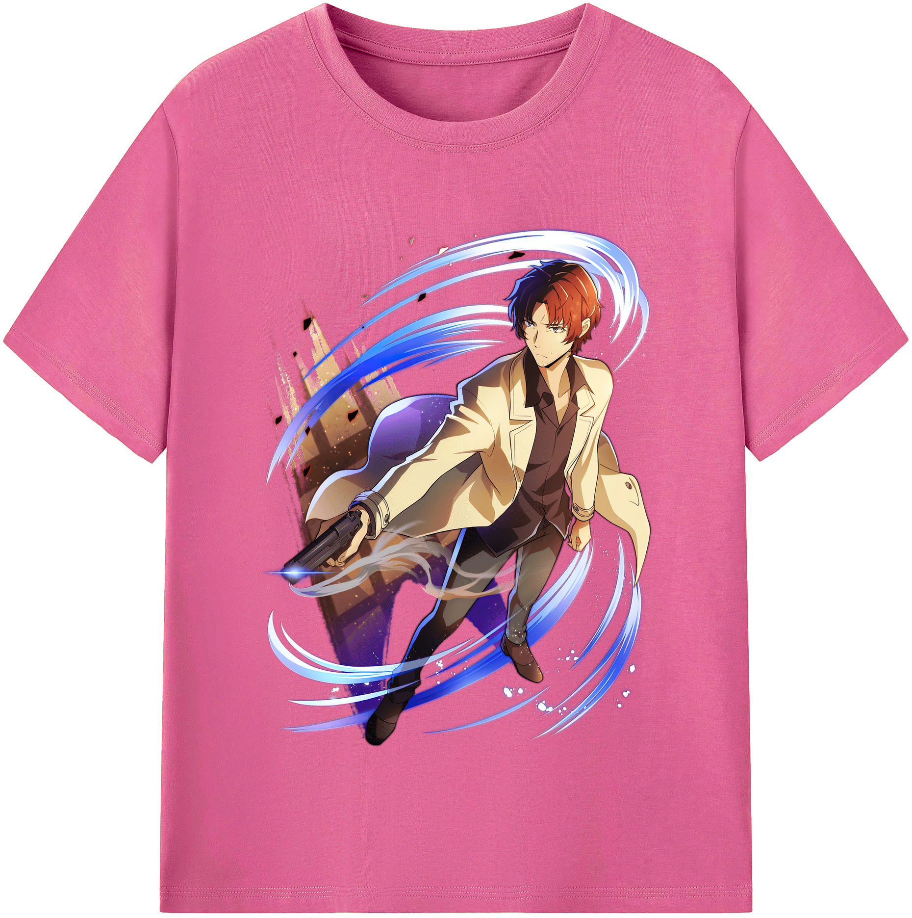 （画像用） 文豪ストレイドッグス Bungo Stray Dogs レディースカジュアルプリントTシャツ（綿100％）