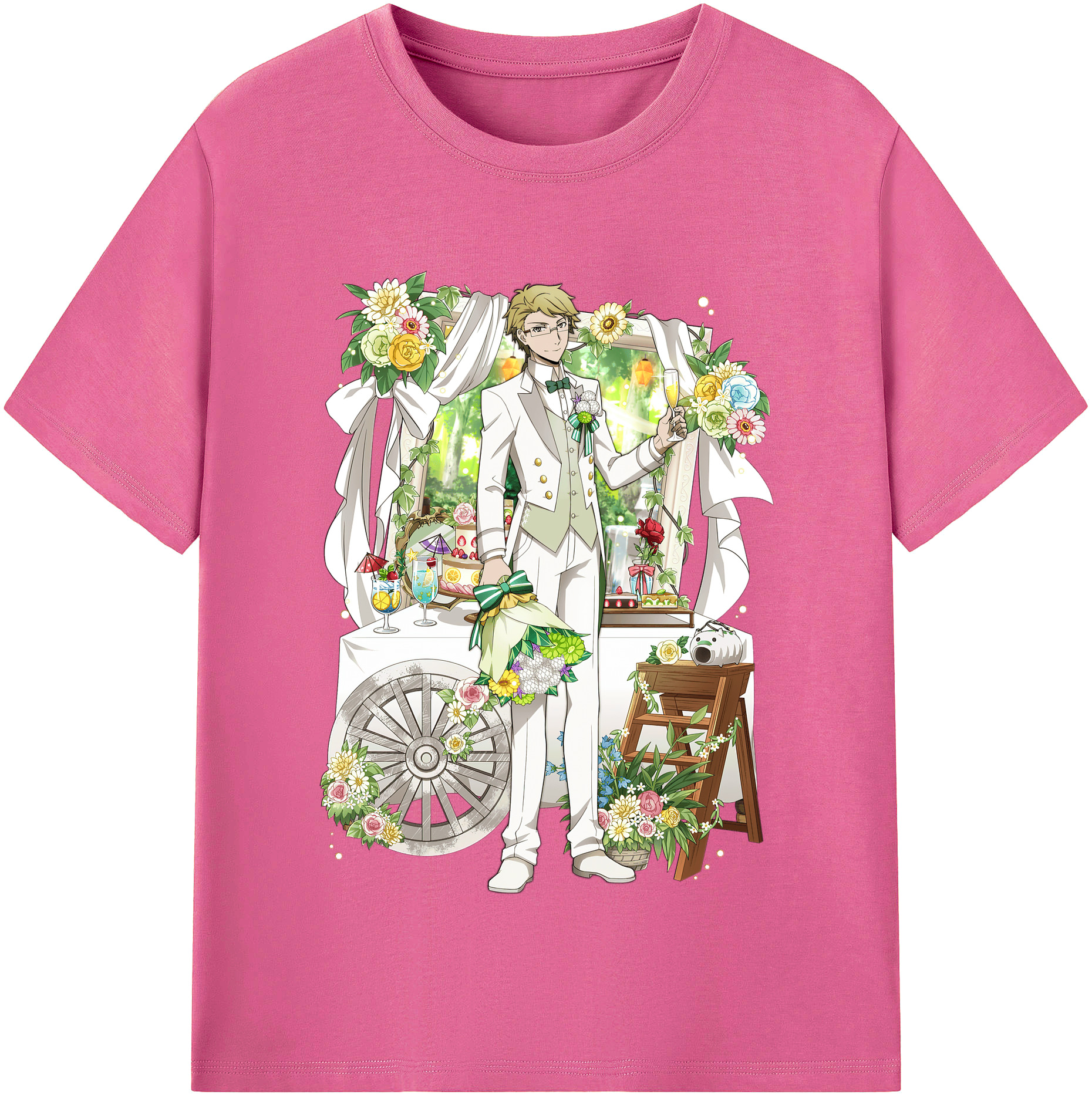 （画像用） 文豪ストレイドッグス Bungo Stray Dogs レディースカジュアルプリントTシャツ（綿100％）